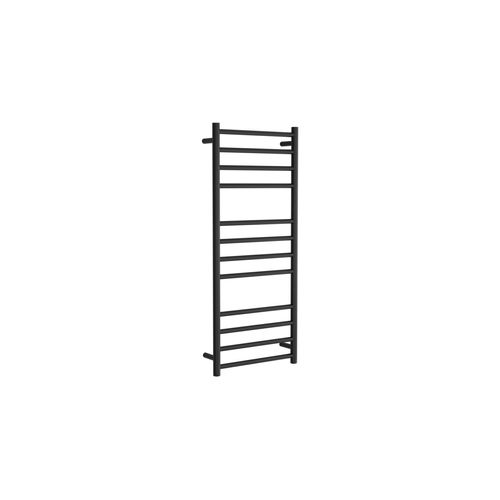 Round Towel Rail 240V 1200 x 500mm Satin Black