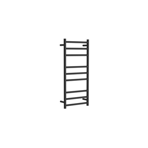 Round Towel Rail 240V 900 x 400mm Satin Black