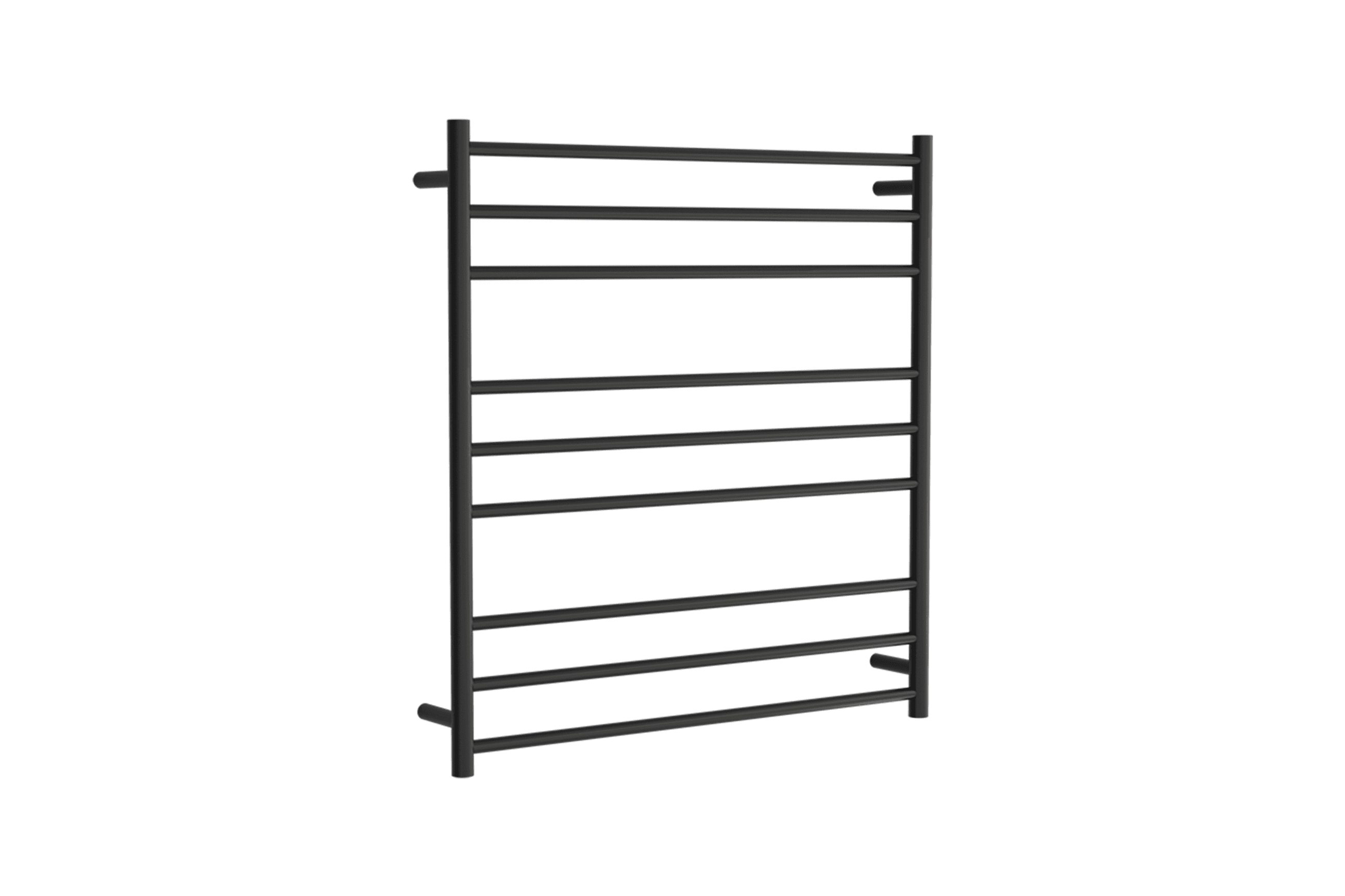 Round Towel Rail 240V 900 x 850mm Satin Black