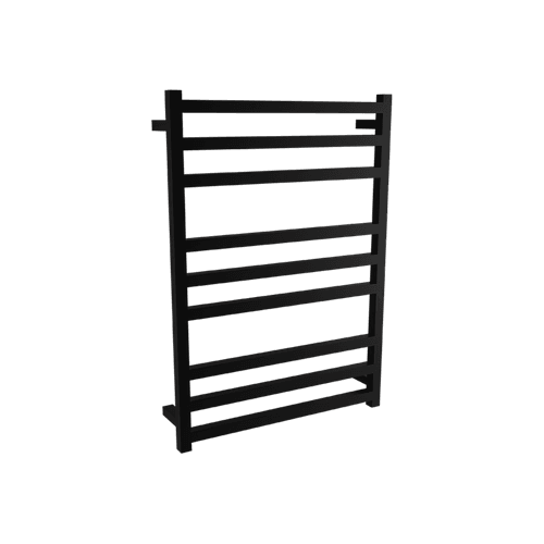Square Towel Rail 240V 900 x 650mm Satin Black