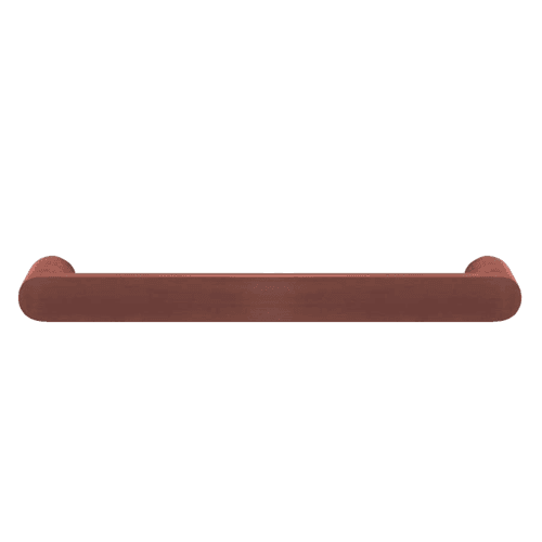 Towel Rail Single Bar Round 12V 650mm Brushed Copper