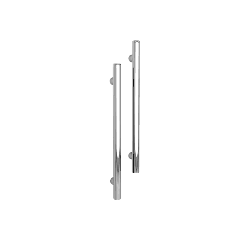 Vertical Single Towel Bar Round 12V Chrome