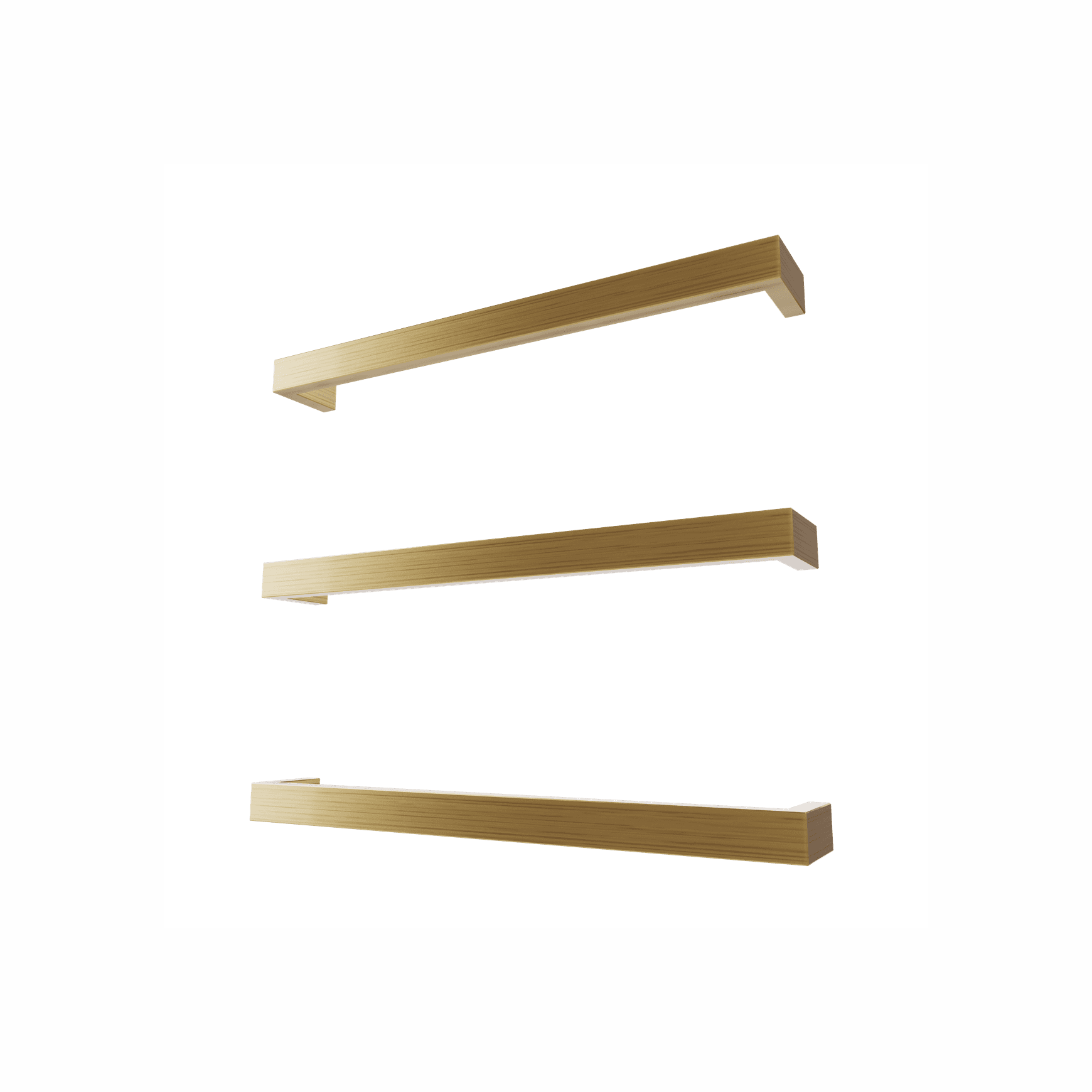 Largo Square Heated Towel Rail - 632mm