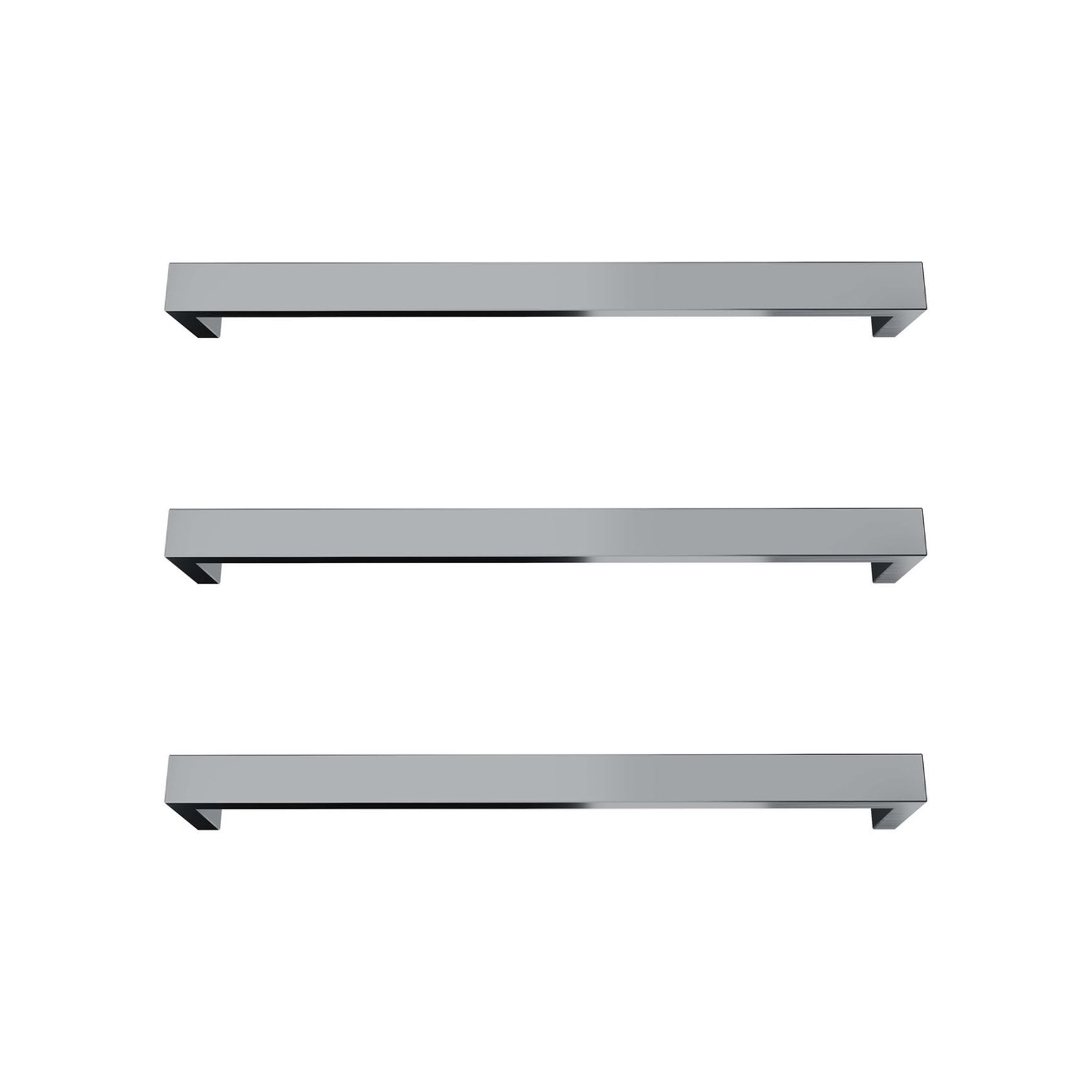 Largo Square Heated Towel Rail - 432mm