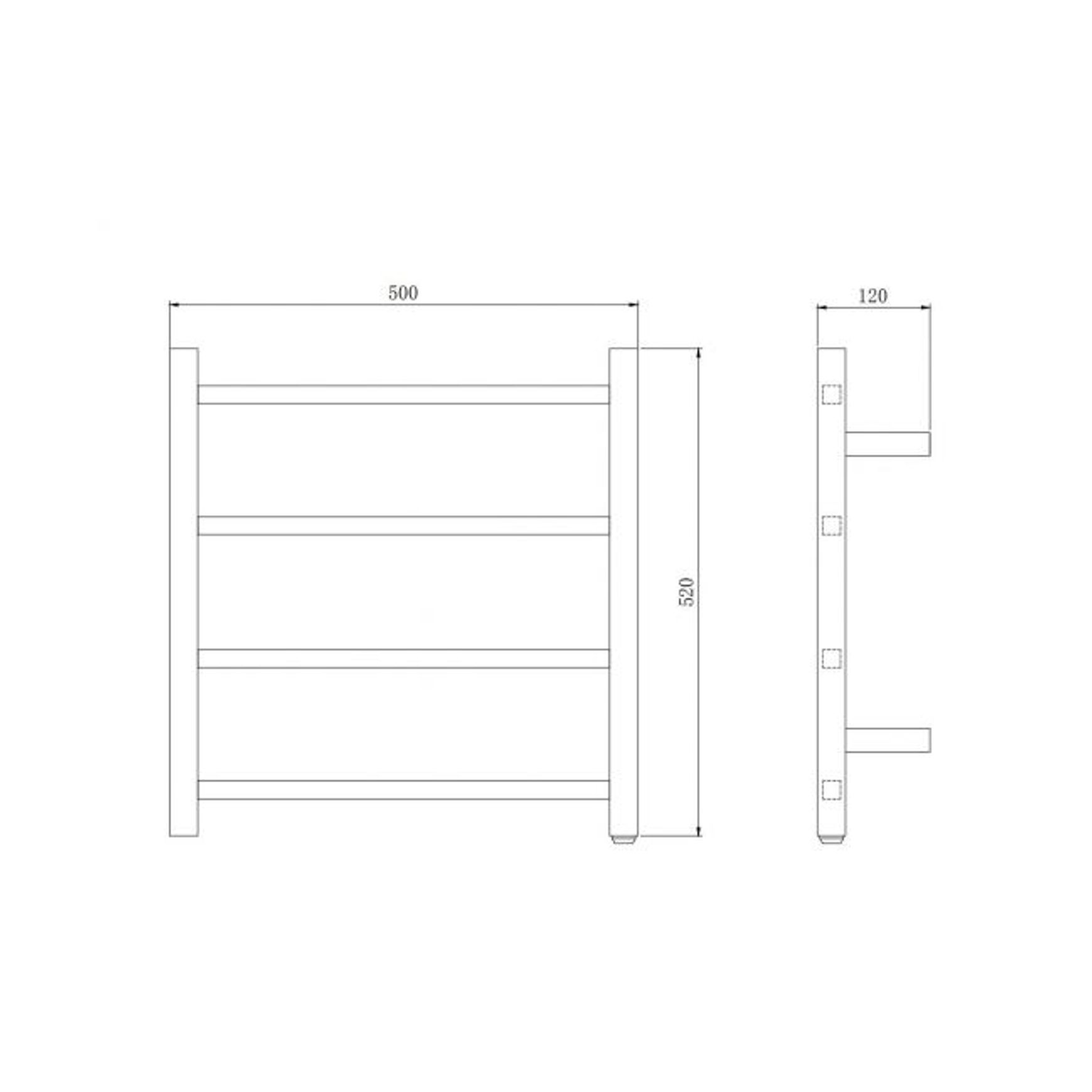 Square Heated Towel Rack