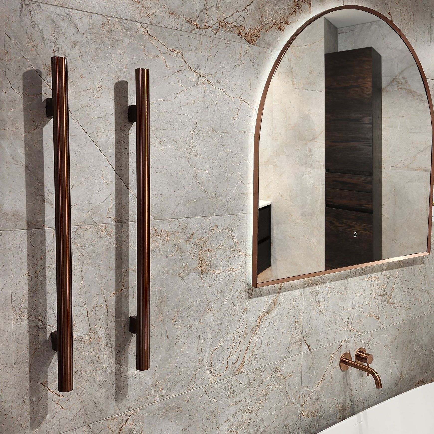 Code Nature 900 Vertical Heated Towel Rail Range