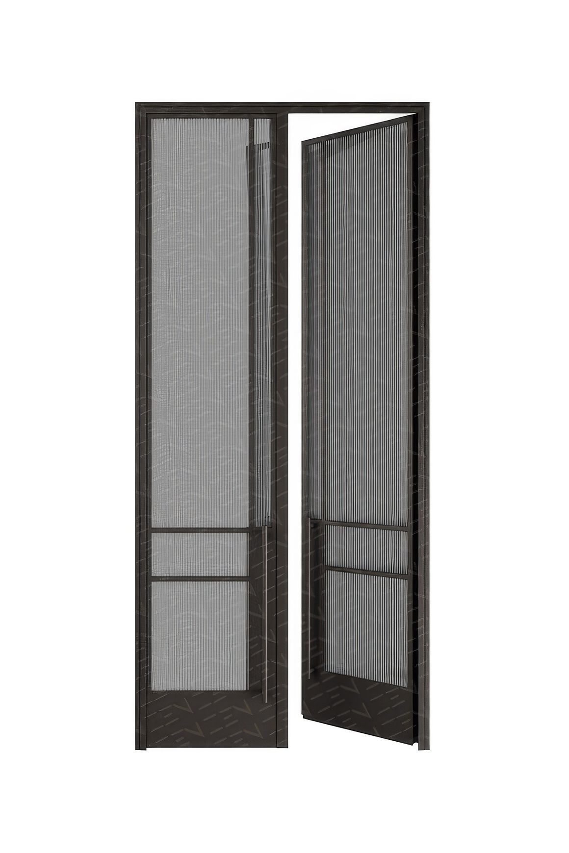 Steel Frame Double Door Internal Right - Galvanised W40