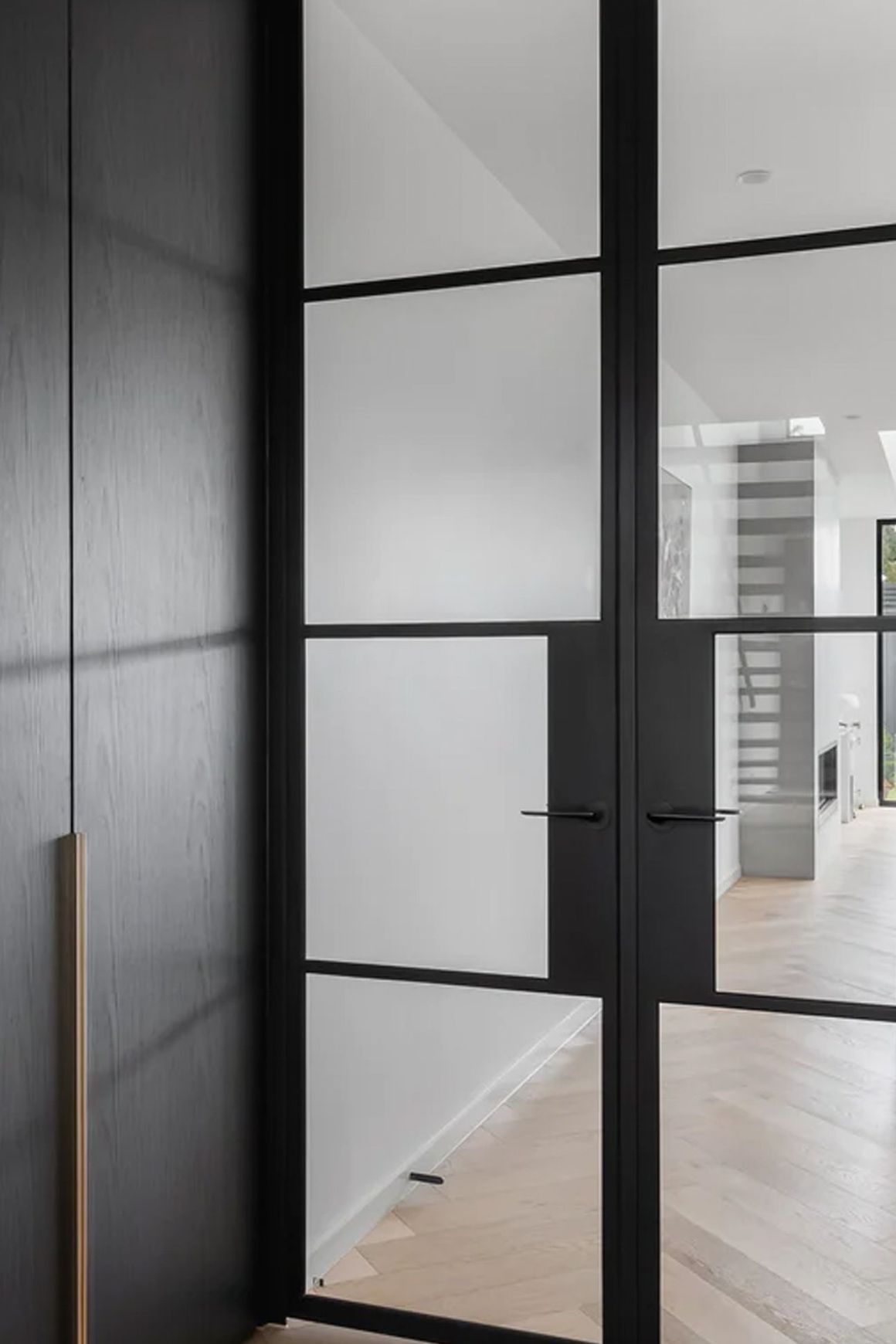 Steel Frame Glass Hinge Doors  - Galvanised FPS50
