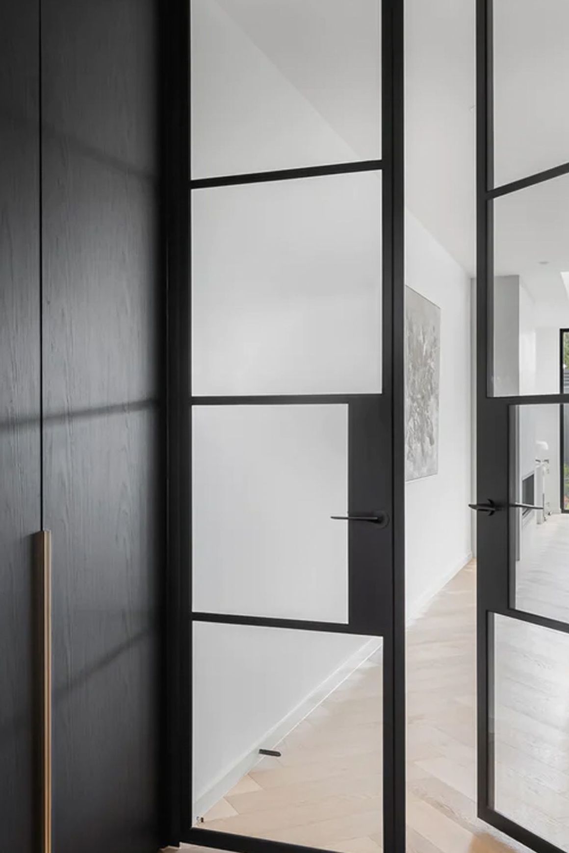 Steel Frame Glass Hinge Doors  - Galvanised FPS50