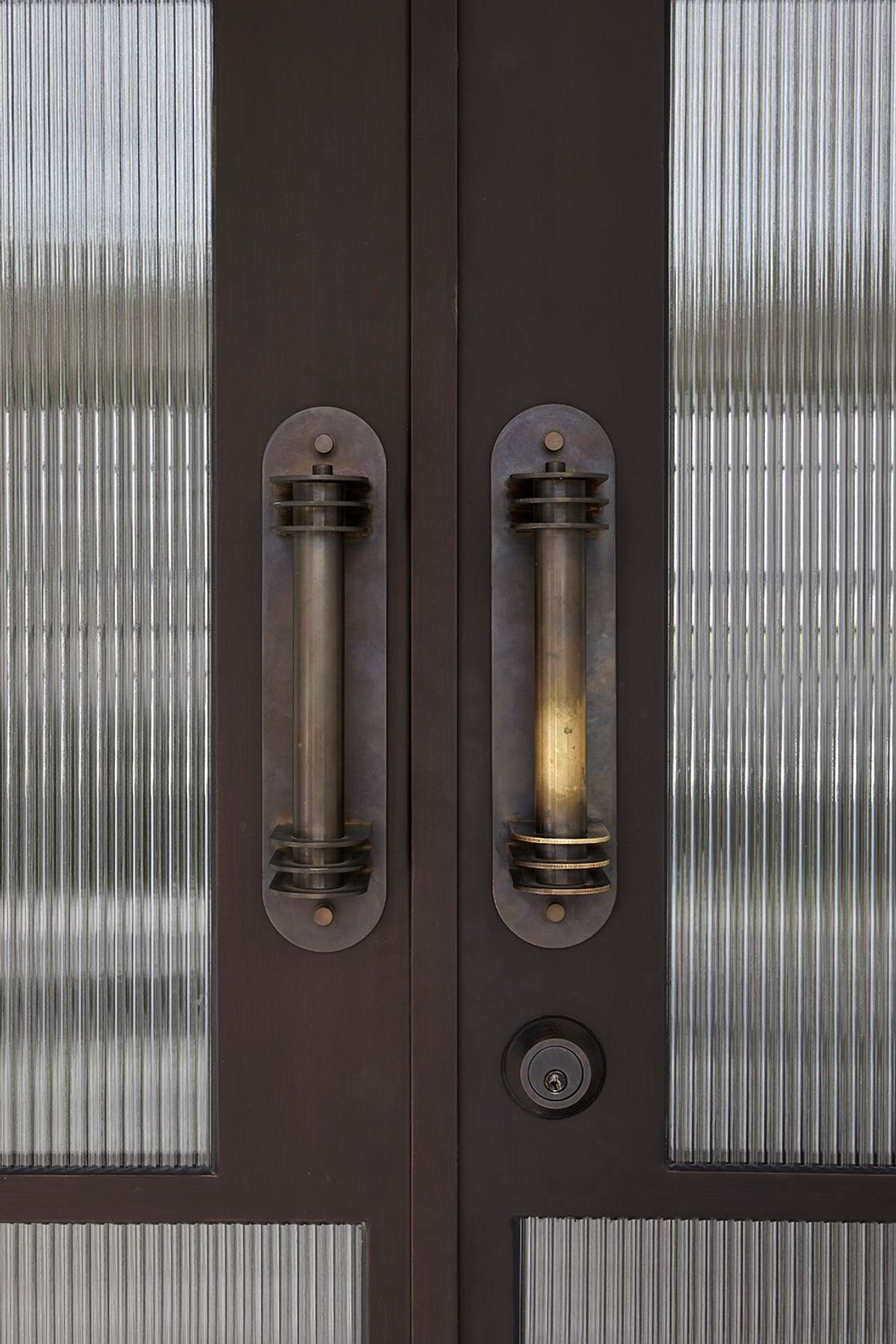 Arch Steel Frame Glass Hinge Doors - Galvanised FPS50