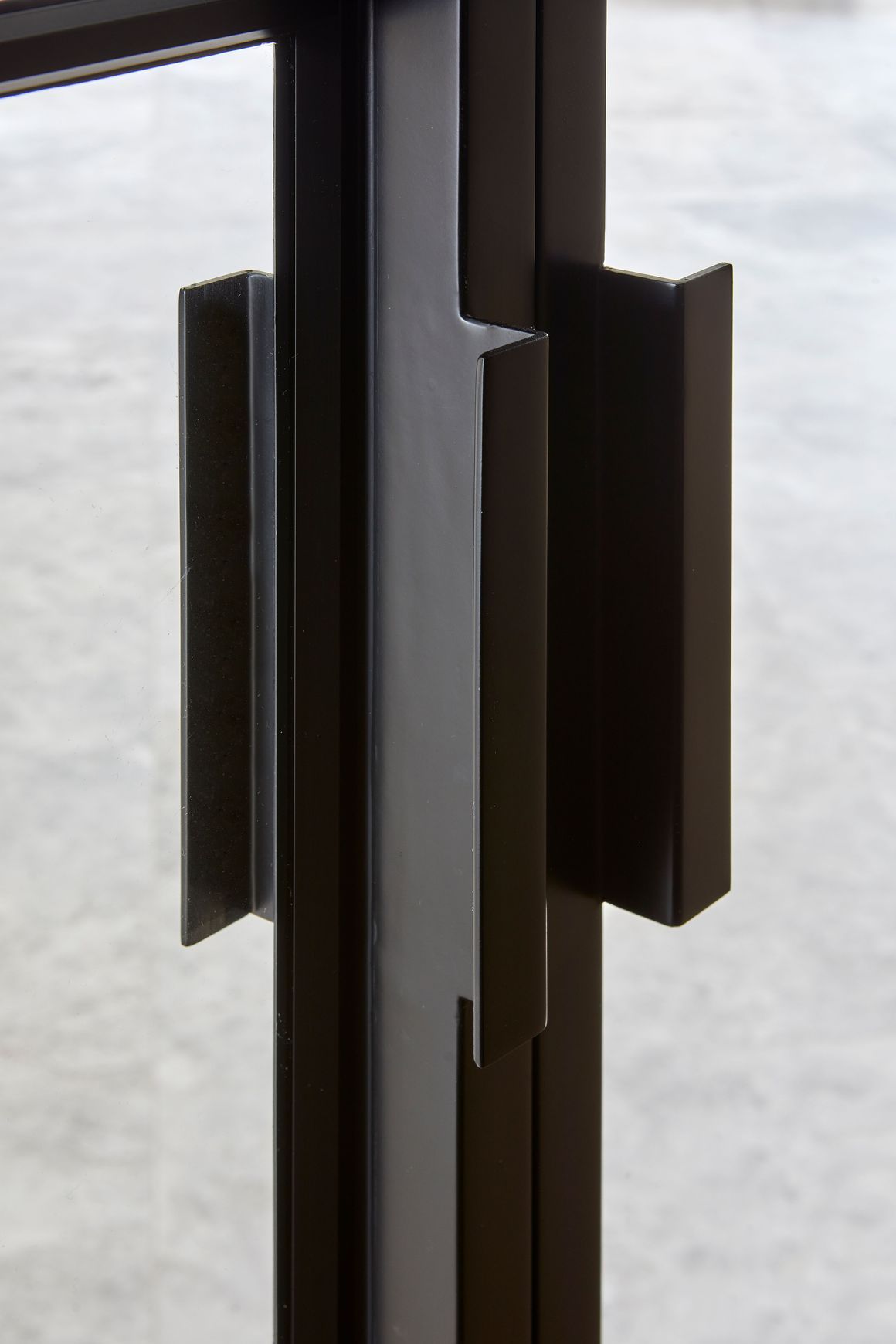 Steel Frame Glass Hinge Doors  - Galvanised FPS50