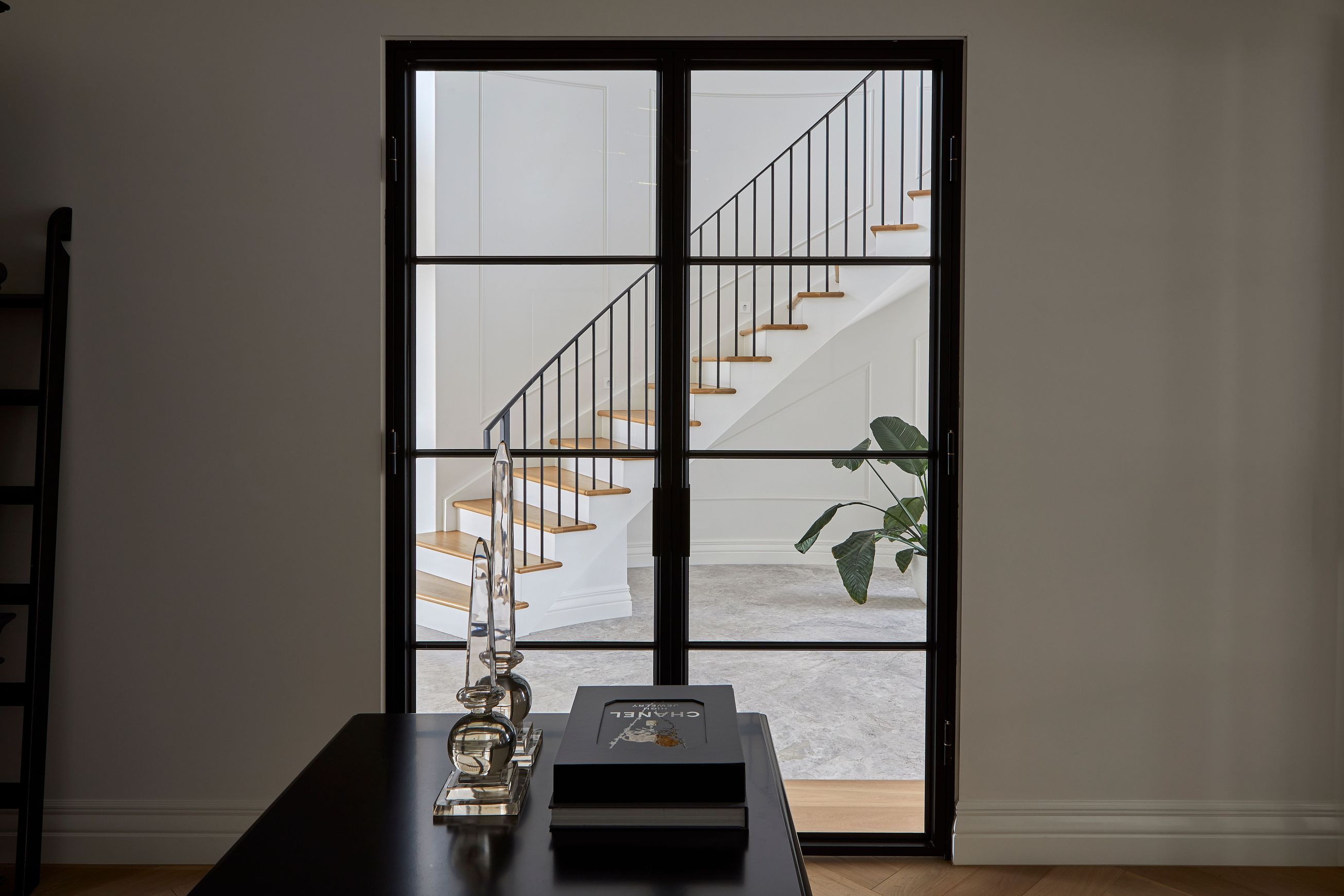 Steel Frame Glass Hinge Doors  - Galvanised FPS50