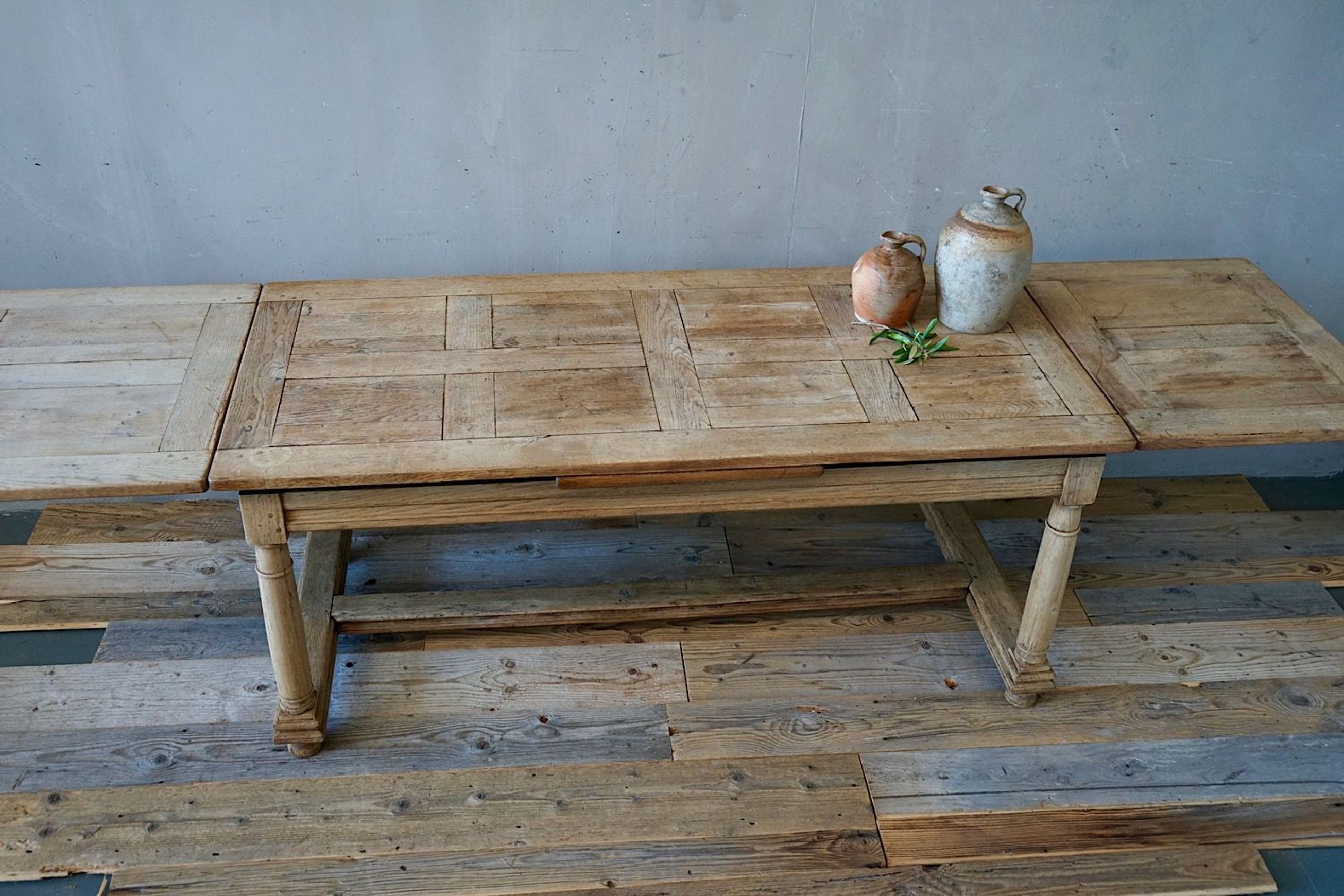 Antique French Oak Dining Table / Desk