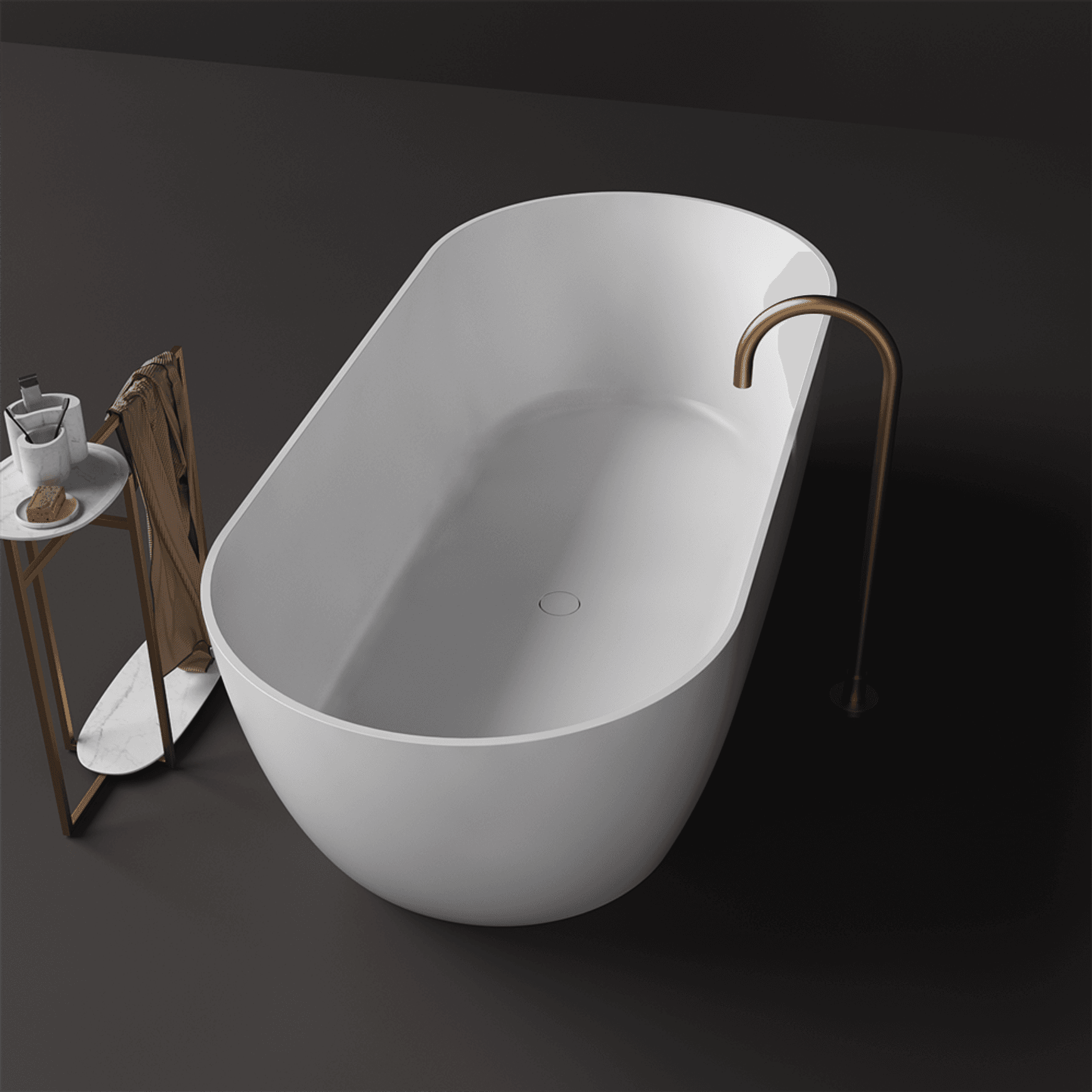 Justina Classic Outdoor Bath 1650mm Extra Wide ST12