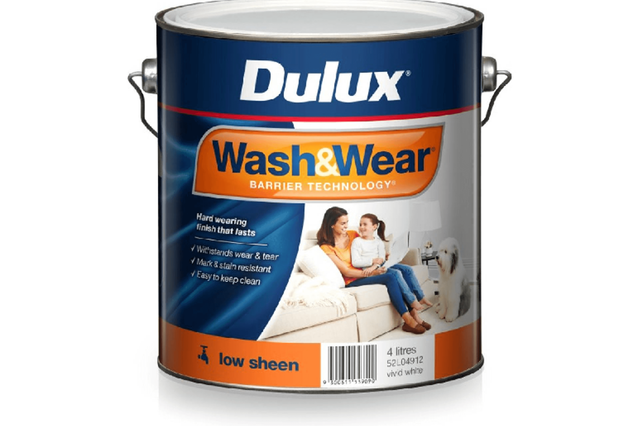 Wash&Wear Low Sheen 4L by Dulux