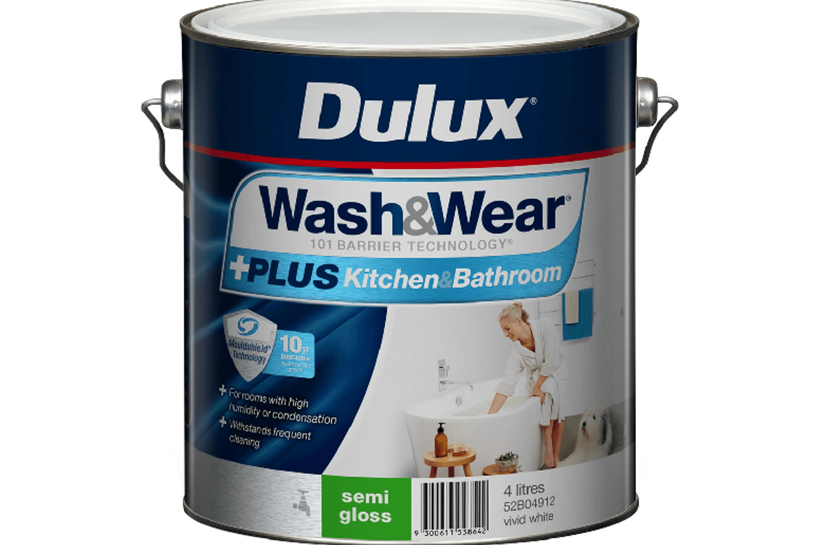 Wash&Wear +Plus Kitchen & Bathroom Semi Gloss by Dulux