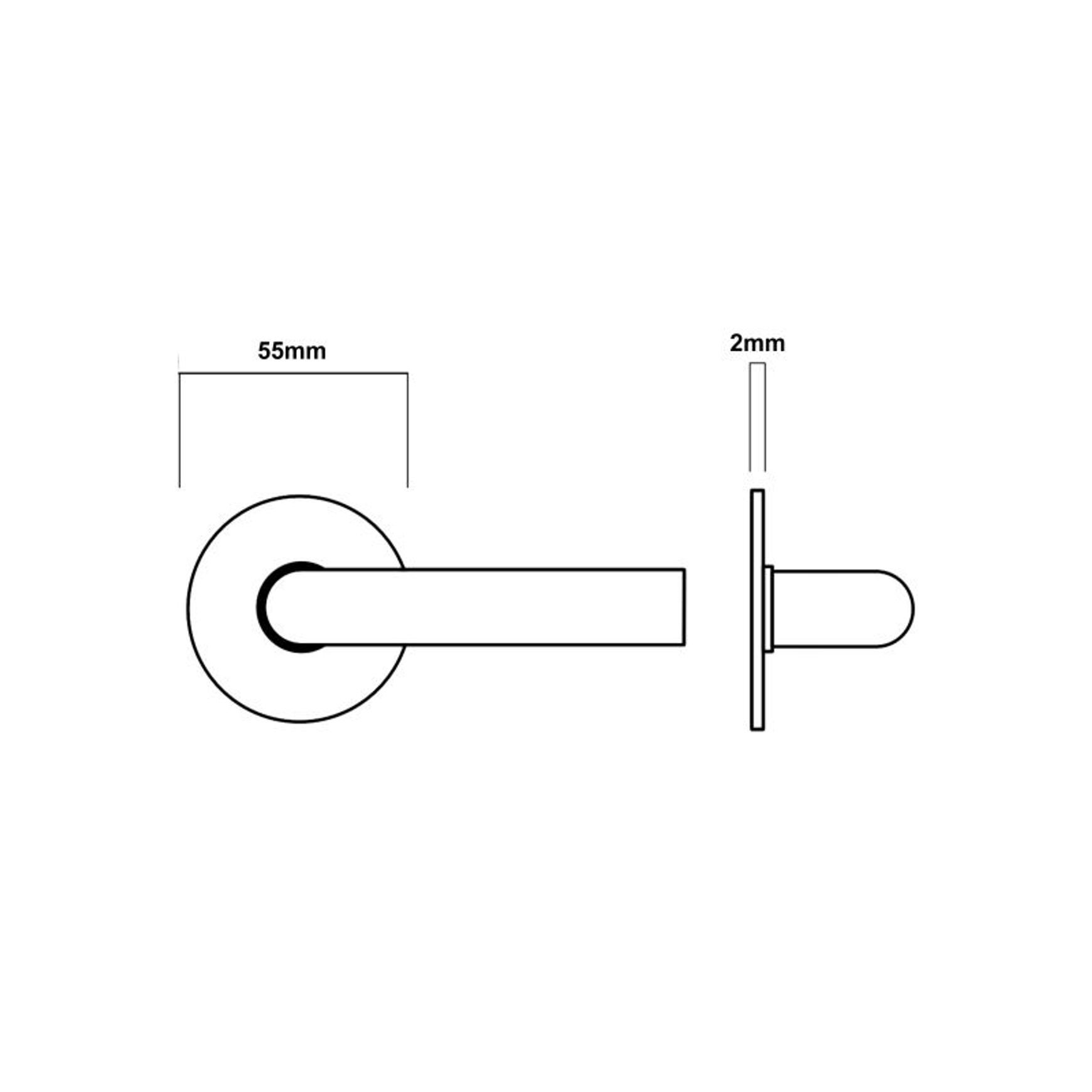 Lockwood260 Series Round Rose Door Furniture Lever