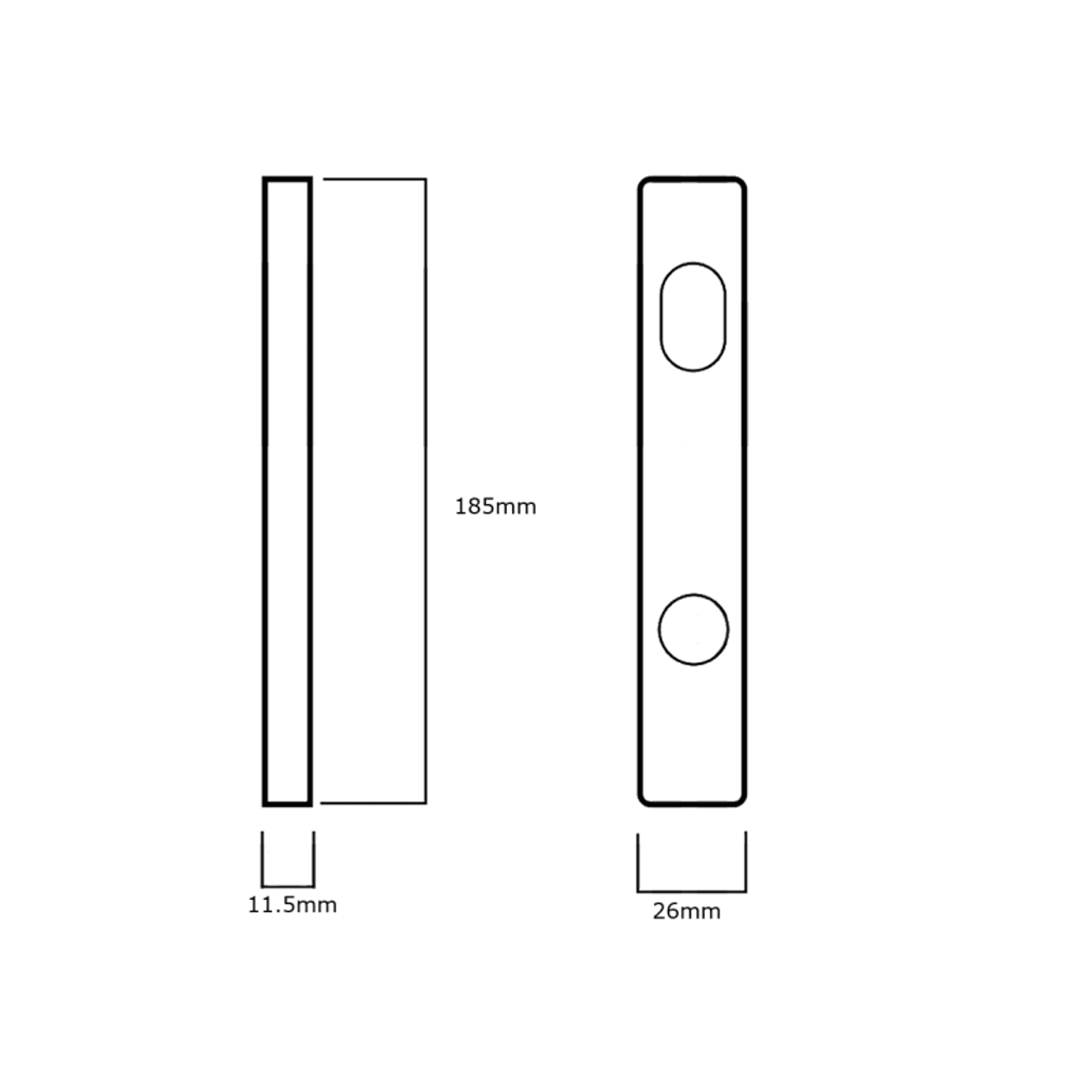 Lockwood 4800 Series Narrow Stile Plate Furniture