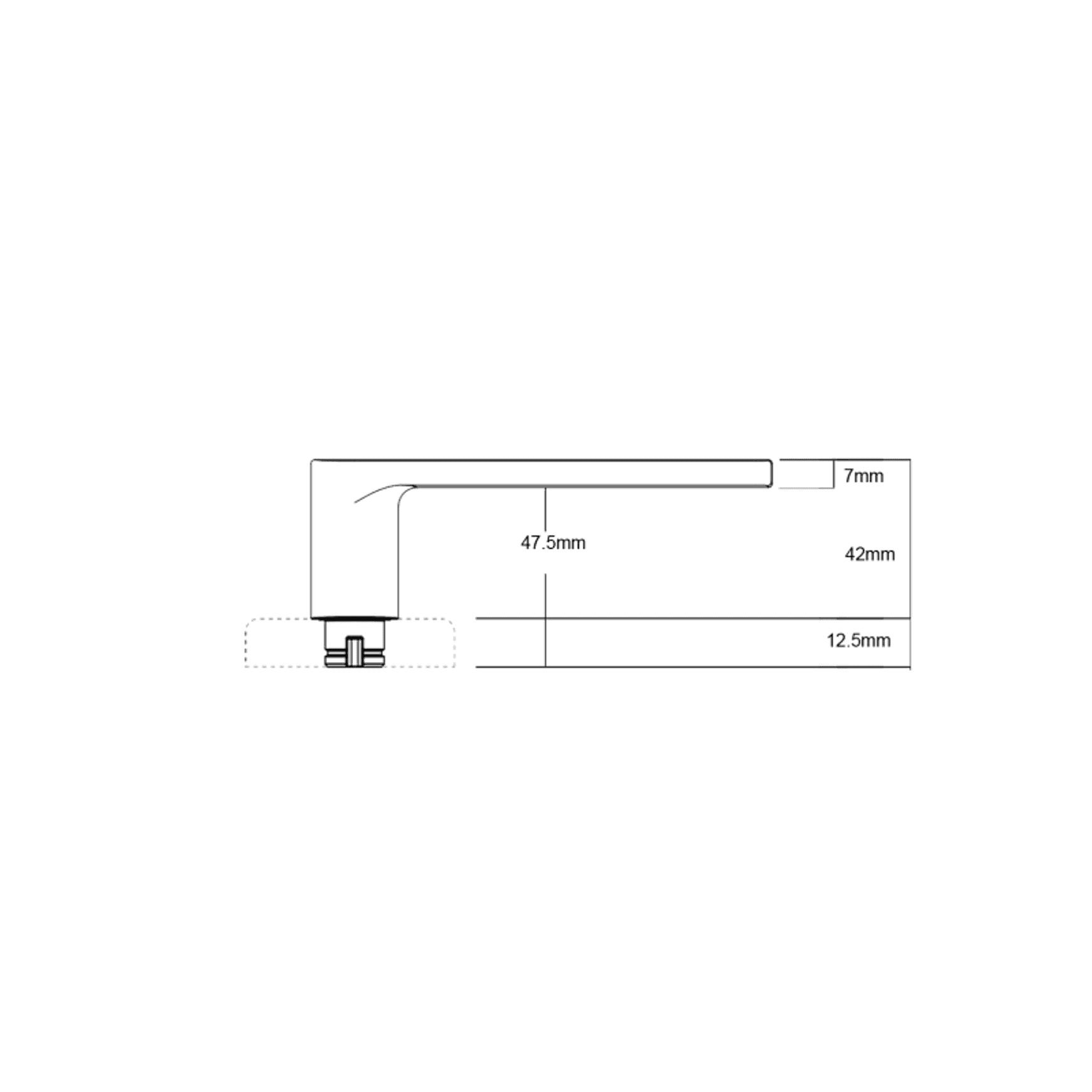 Lockwood Velocity® Series Large Rose Element Lever