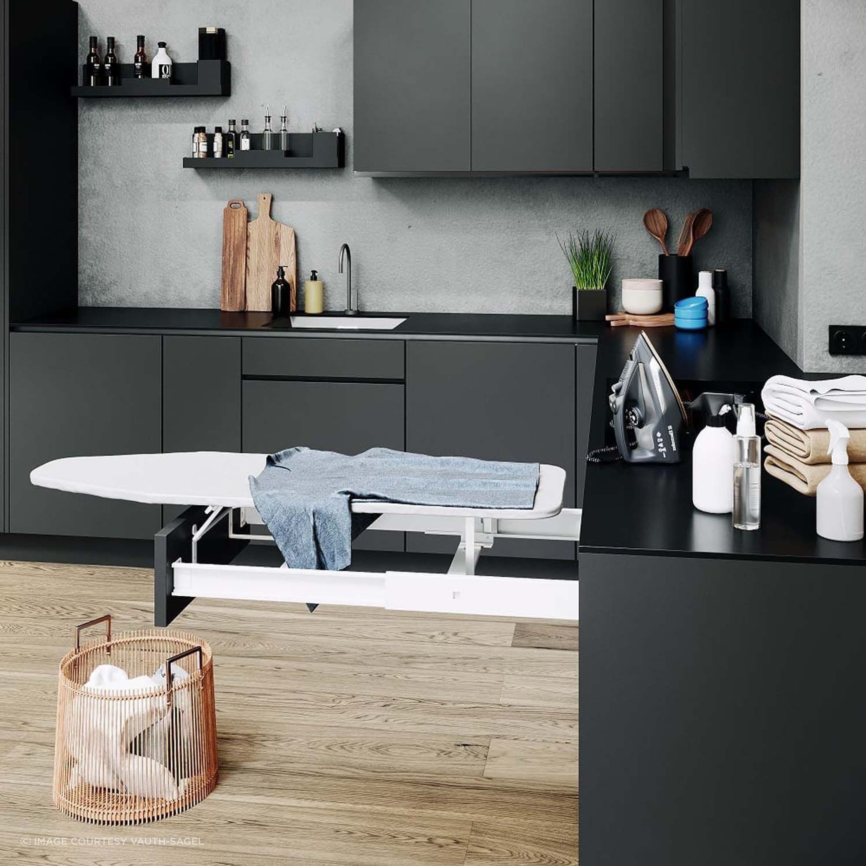 VS ADD Iron Drawer Based Pull Out Ironing Board