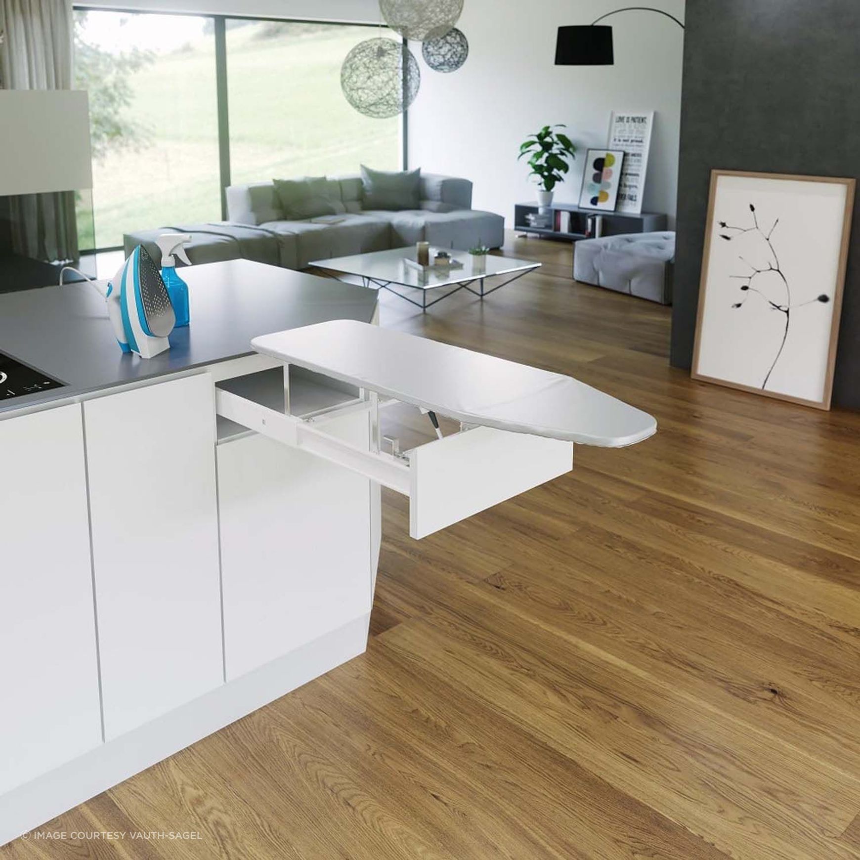 VS ADD Iron Drawer Based Pull Out Ironing Board