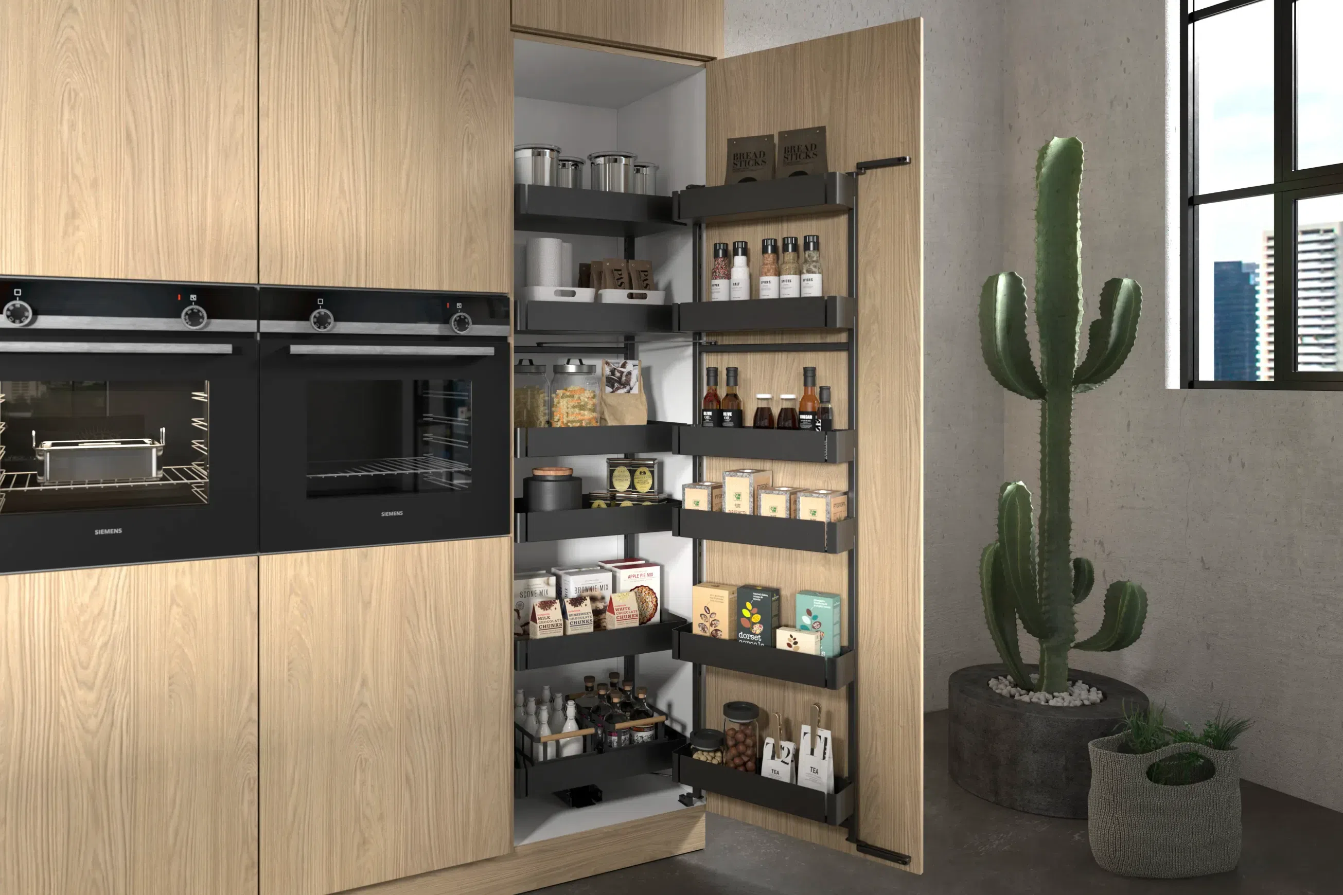 ISEO Double Swing-Out Larder