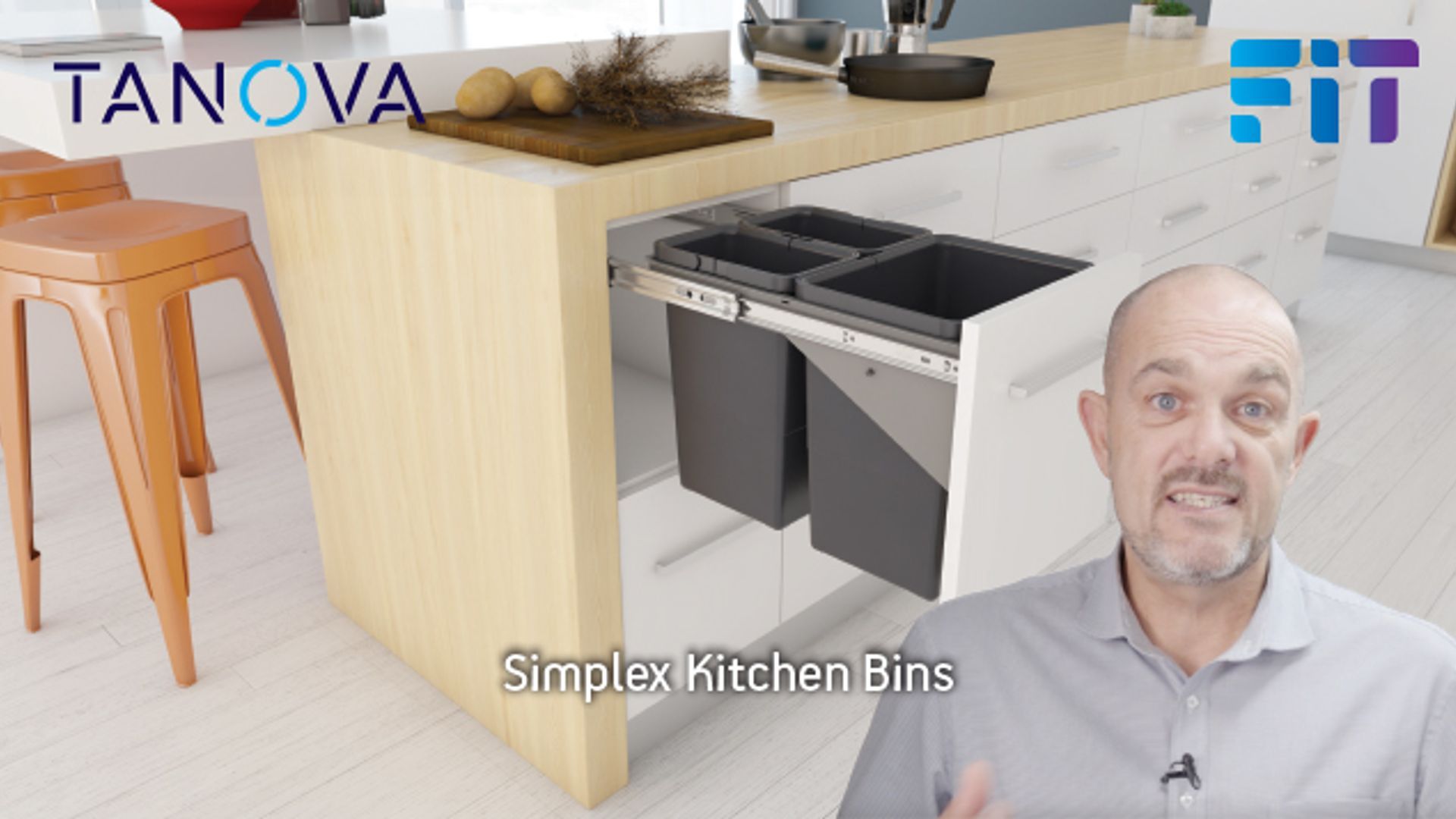 FIT For Purpose Product Video - Tanova Simplex Kitchen Bins - Wide Range, Great Function and Value