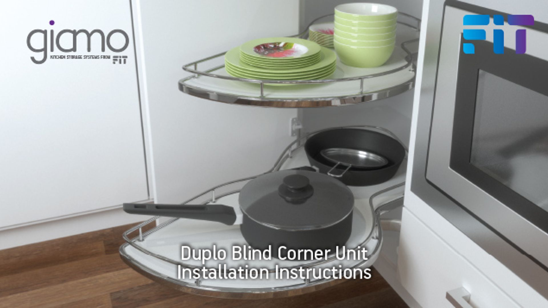 Giamo Duplo Blind Corner Unit Installation Instructions