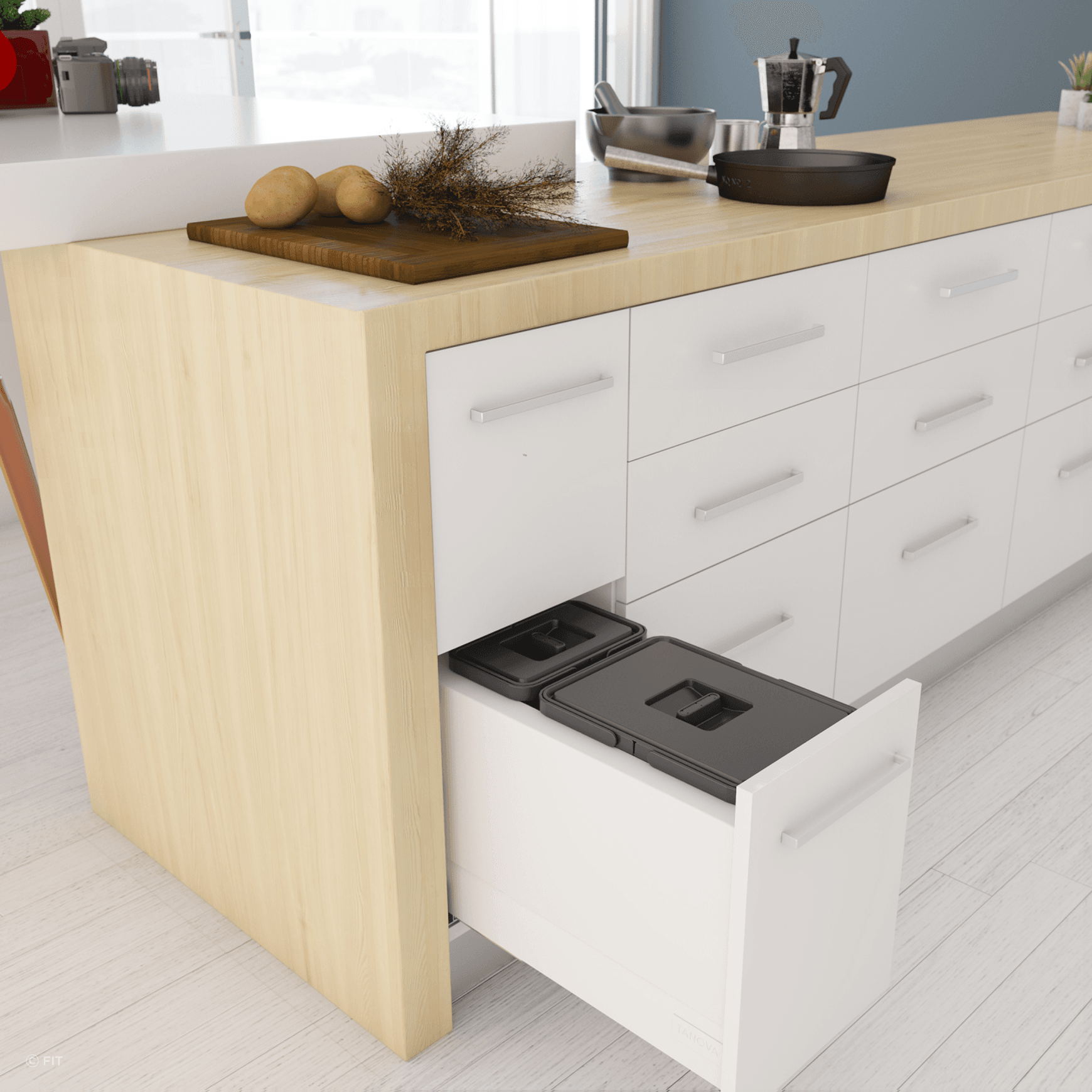 Tanova Drawer Insert Kitchen Bins