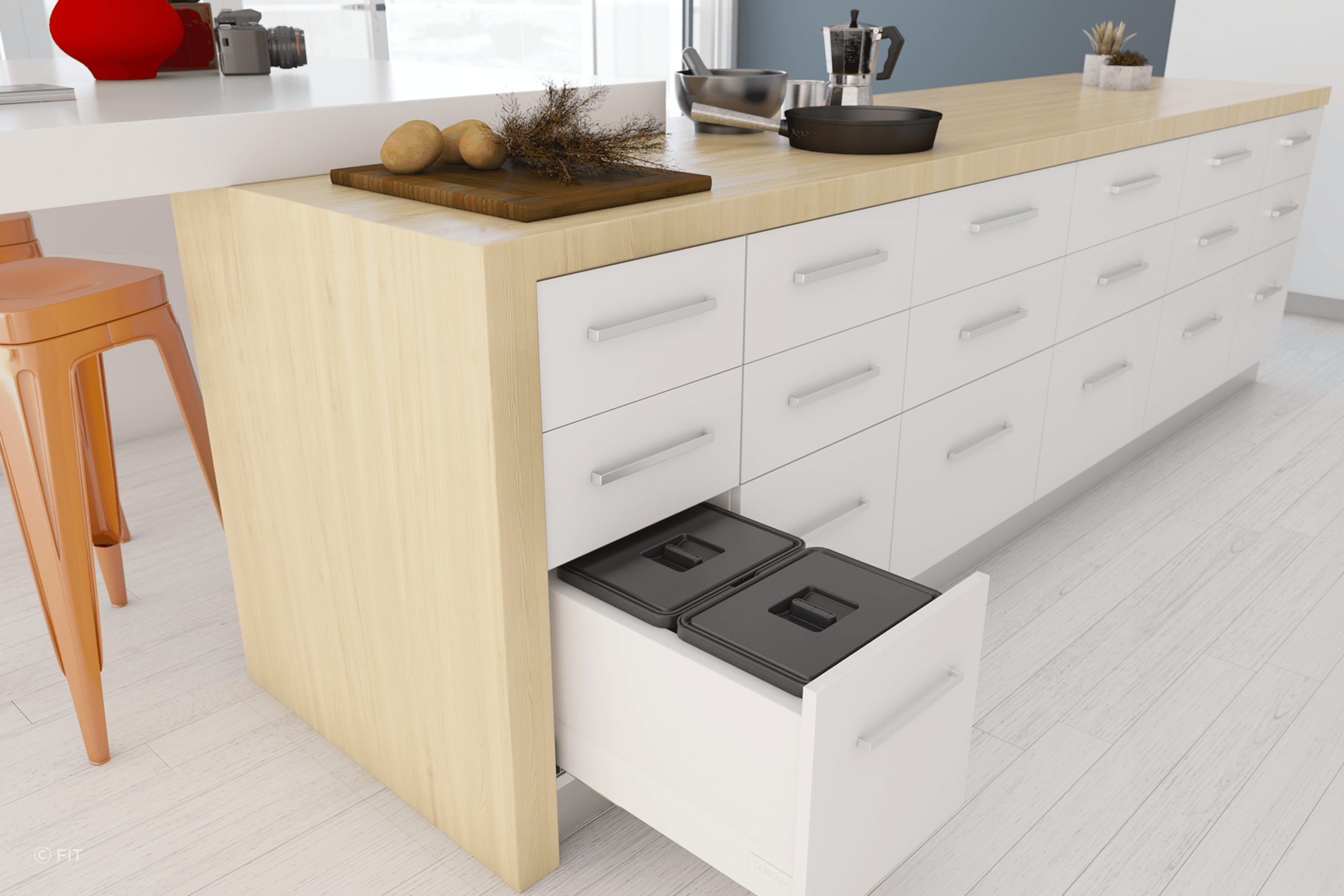 Tanova Drawer Insert Kitchen Bins