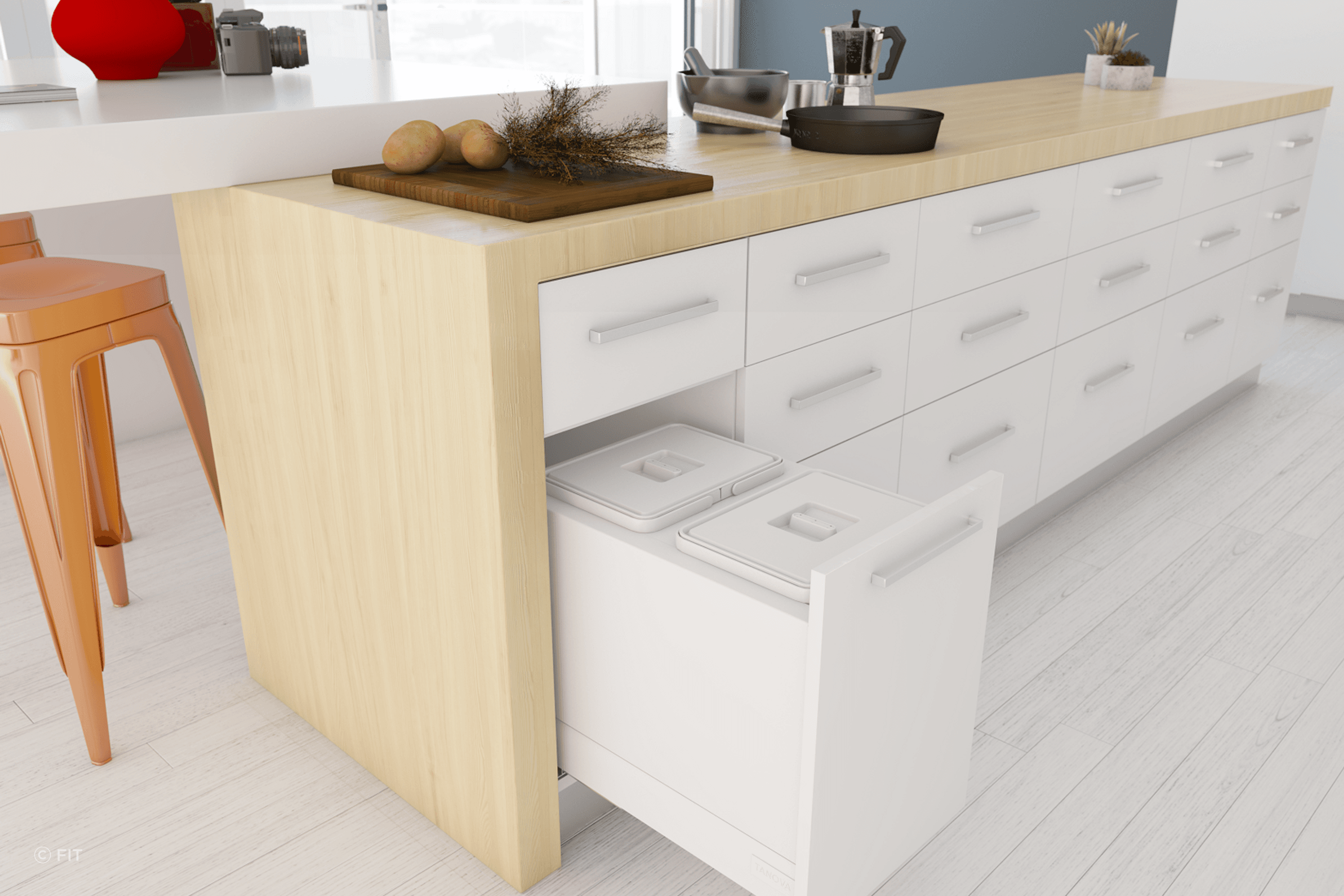 Tanova Drawer Insert Kitchen Bins