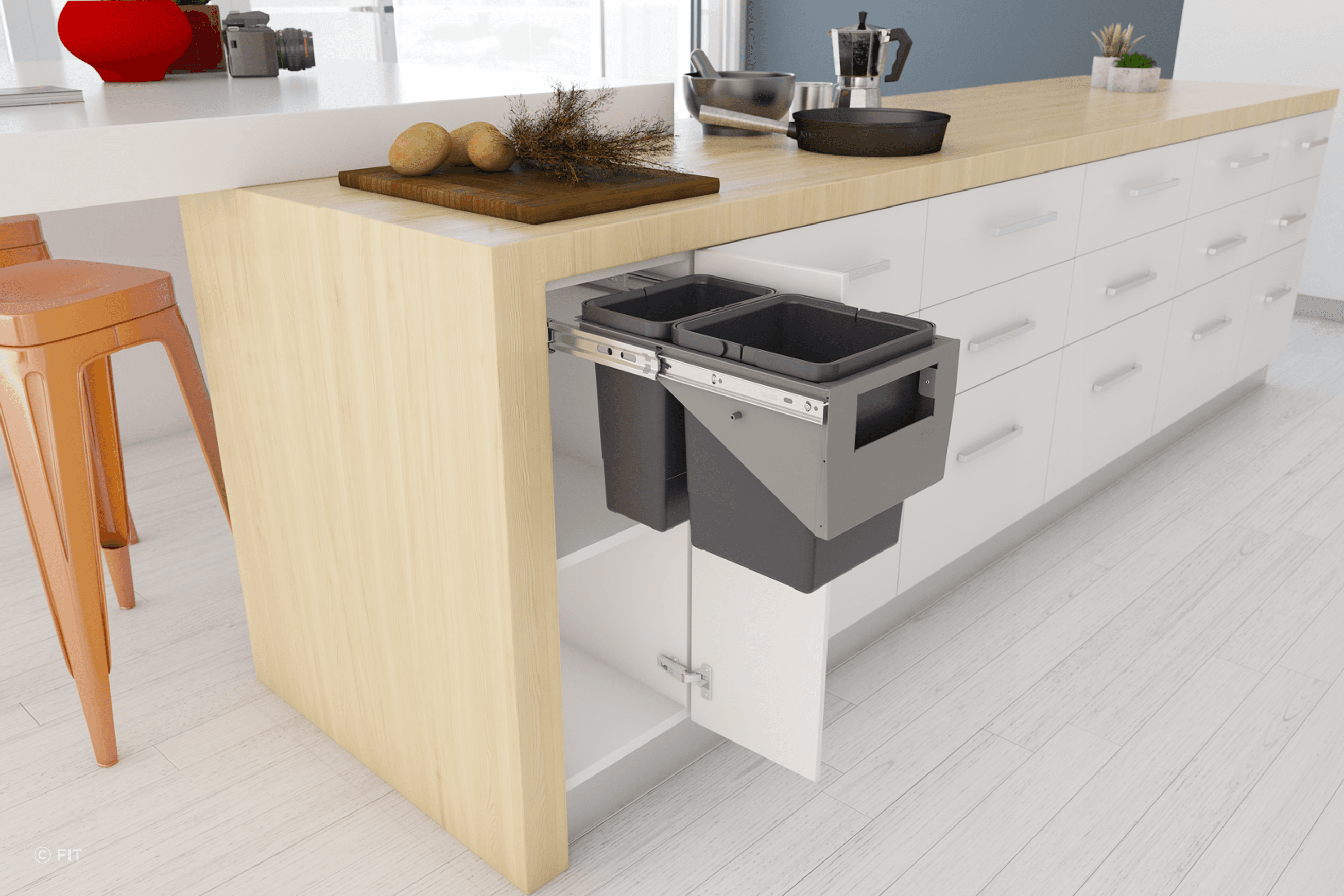 Tanova Simplex Pull Out Kitchen Bins