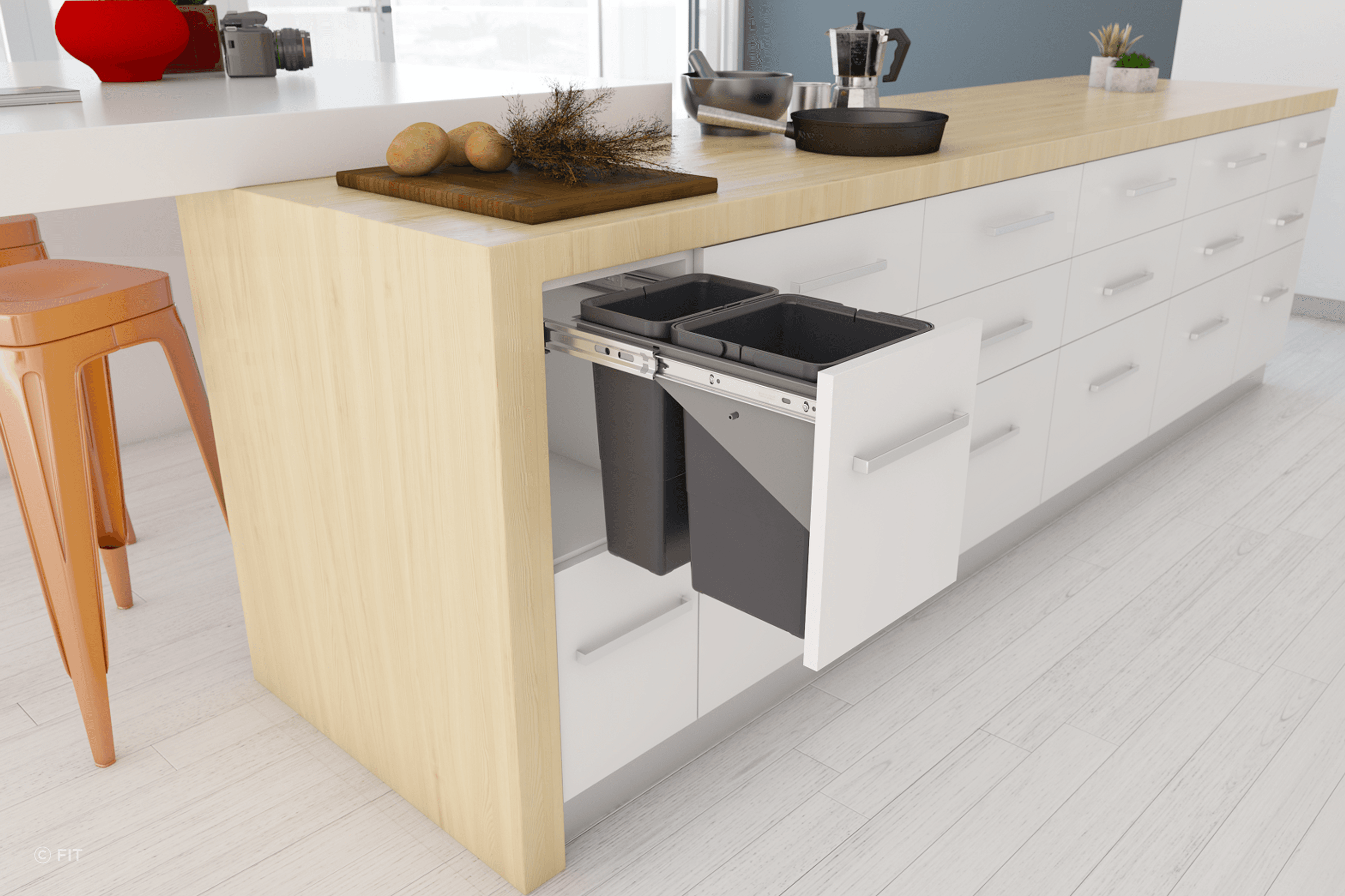 Tanova Simplex Pull Out Kitchen Bins