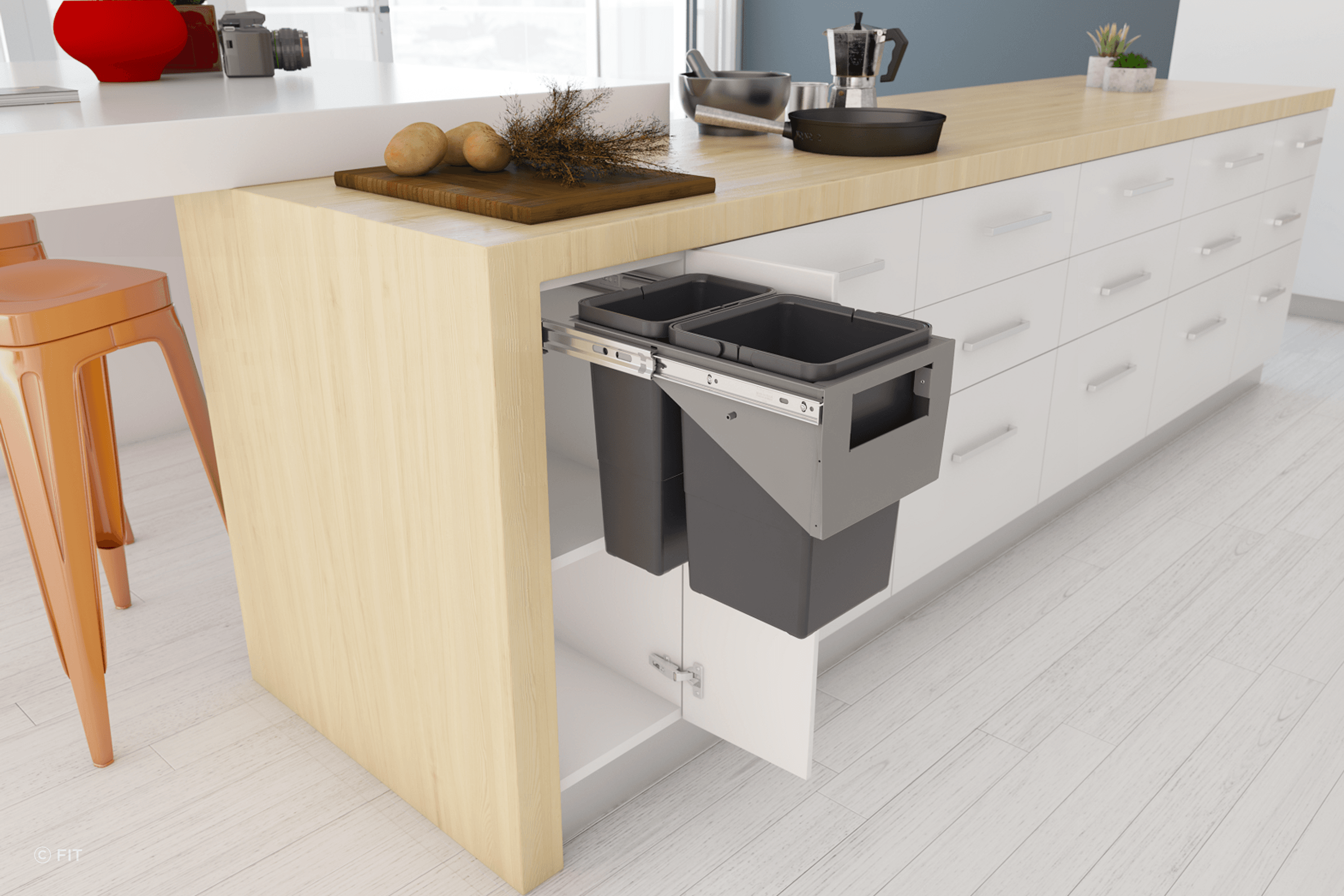 Tanova Simplex Pull Out Kitchen Bins