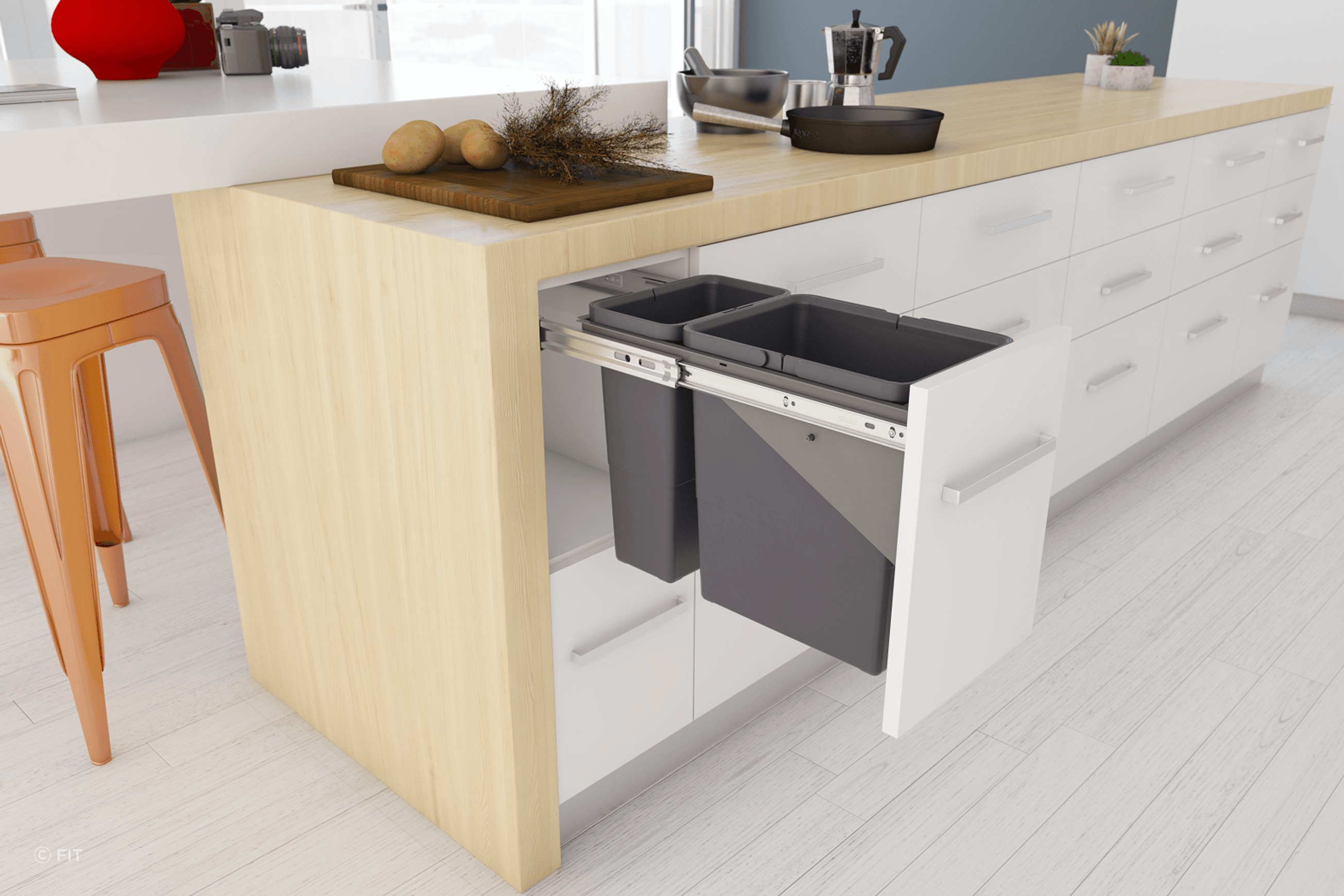 Tanova Simplex Pull Out Kitchen Bins