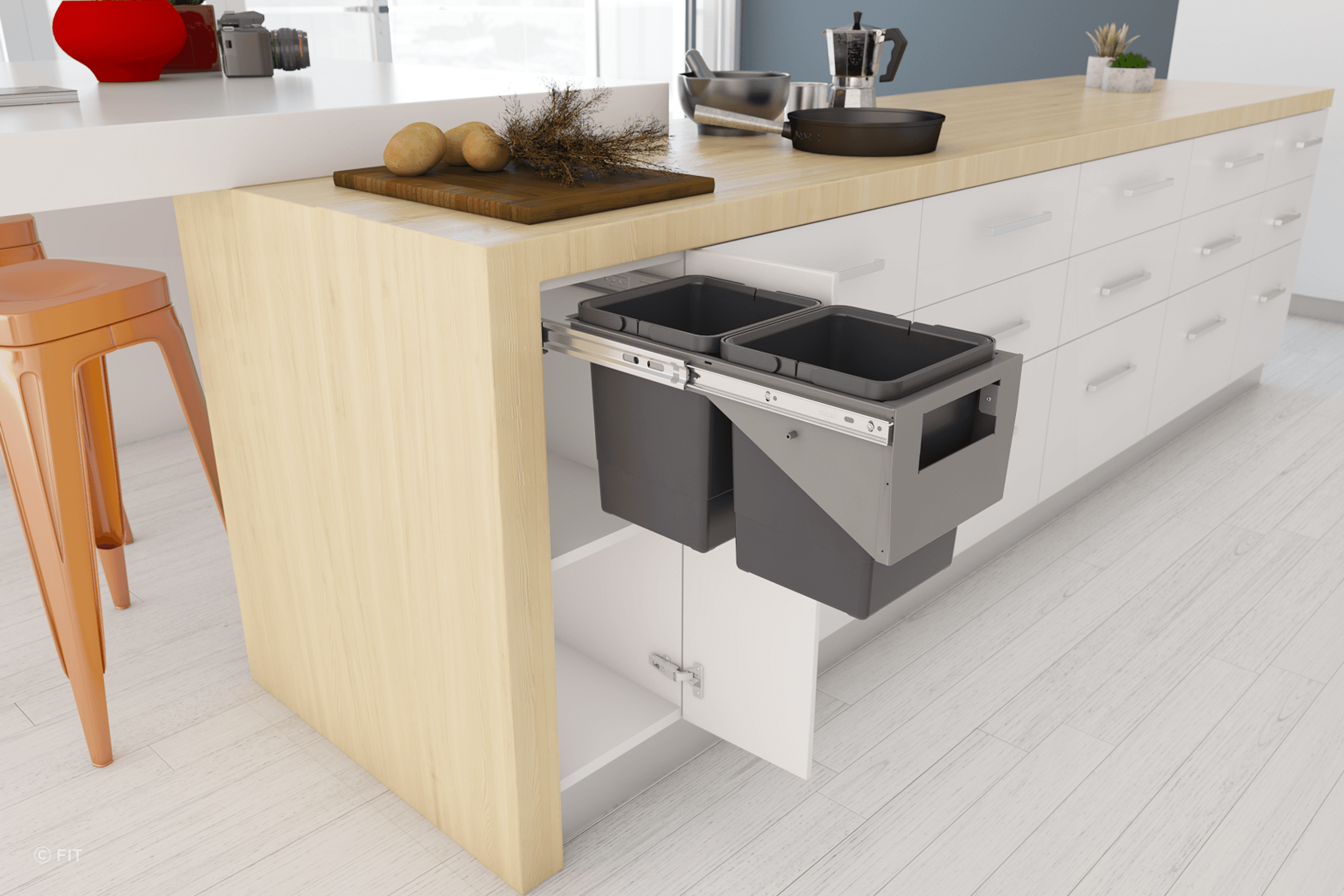 Tanova Simplex Pull Out Kitchen Bins