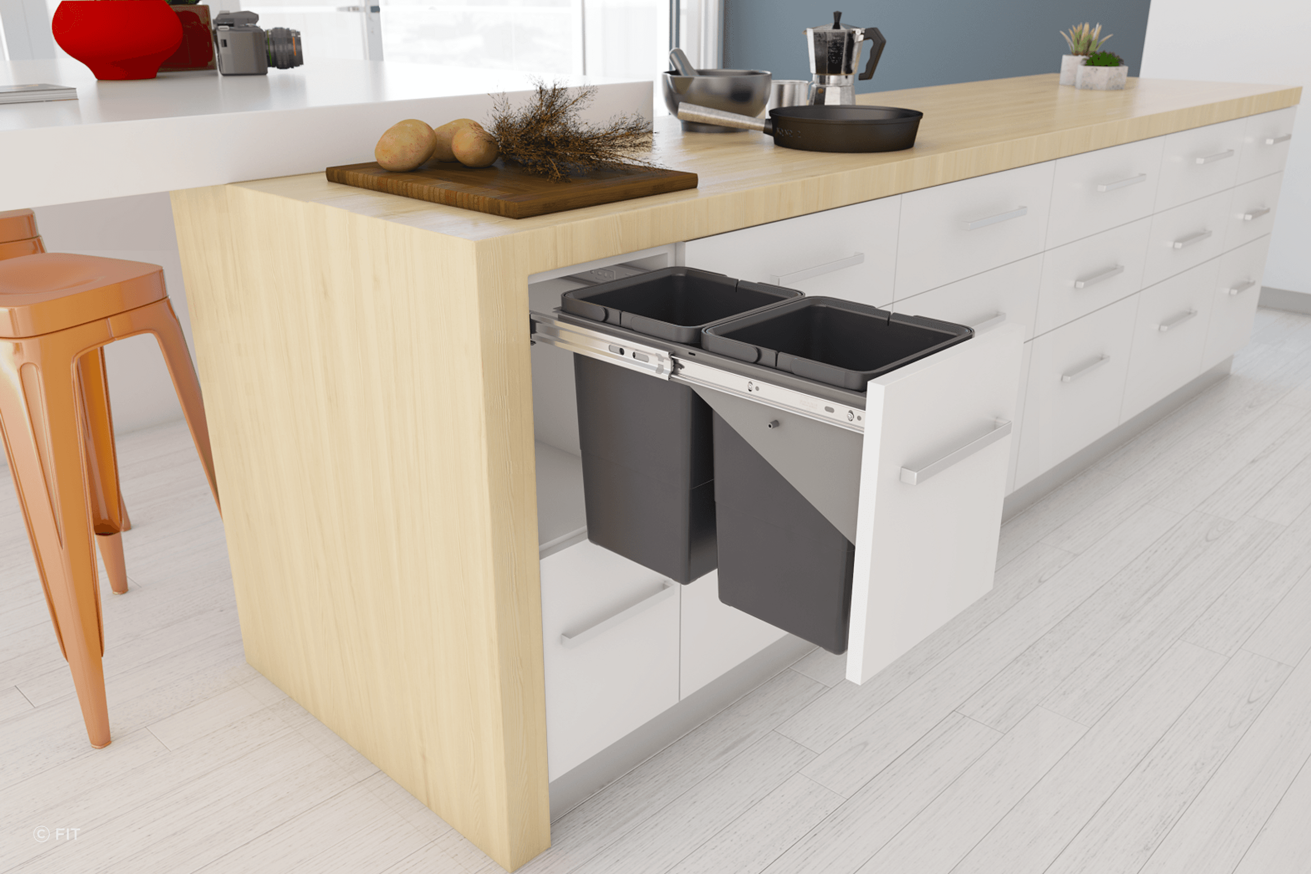 Tanova Simplex Pull Out Kitchen Bins