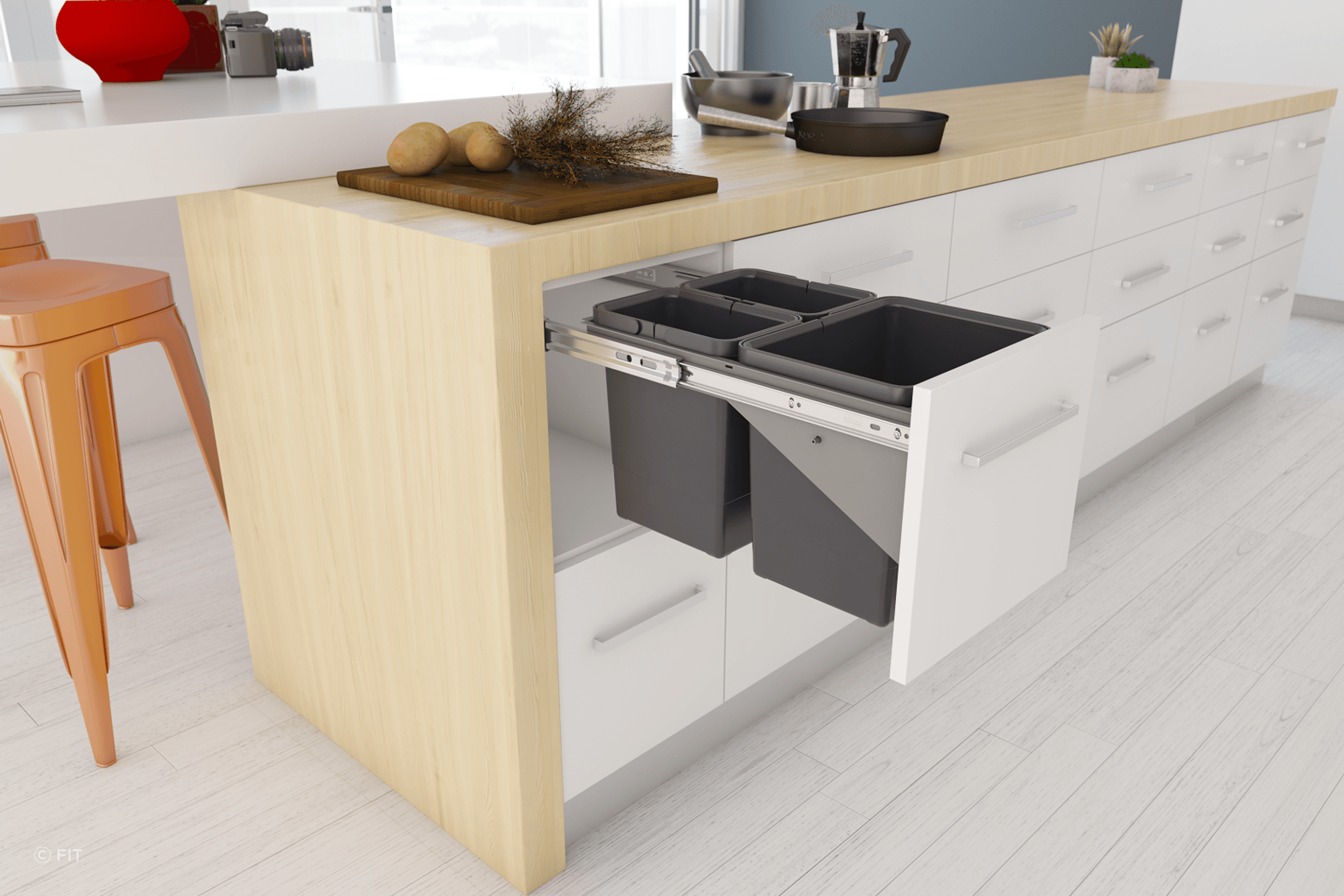 Tanova Simplex Pull Out Kitchen Bins