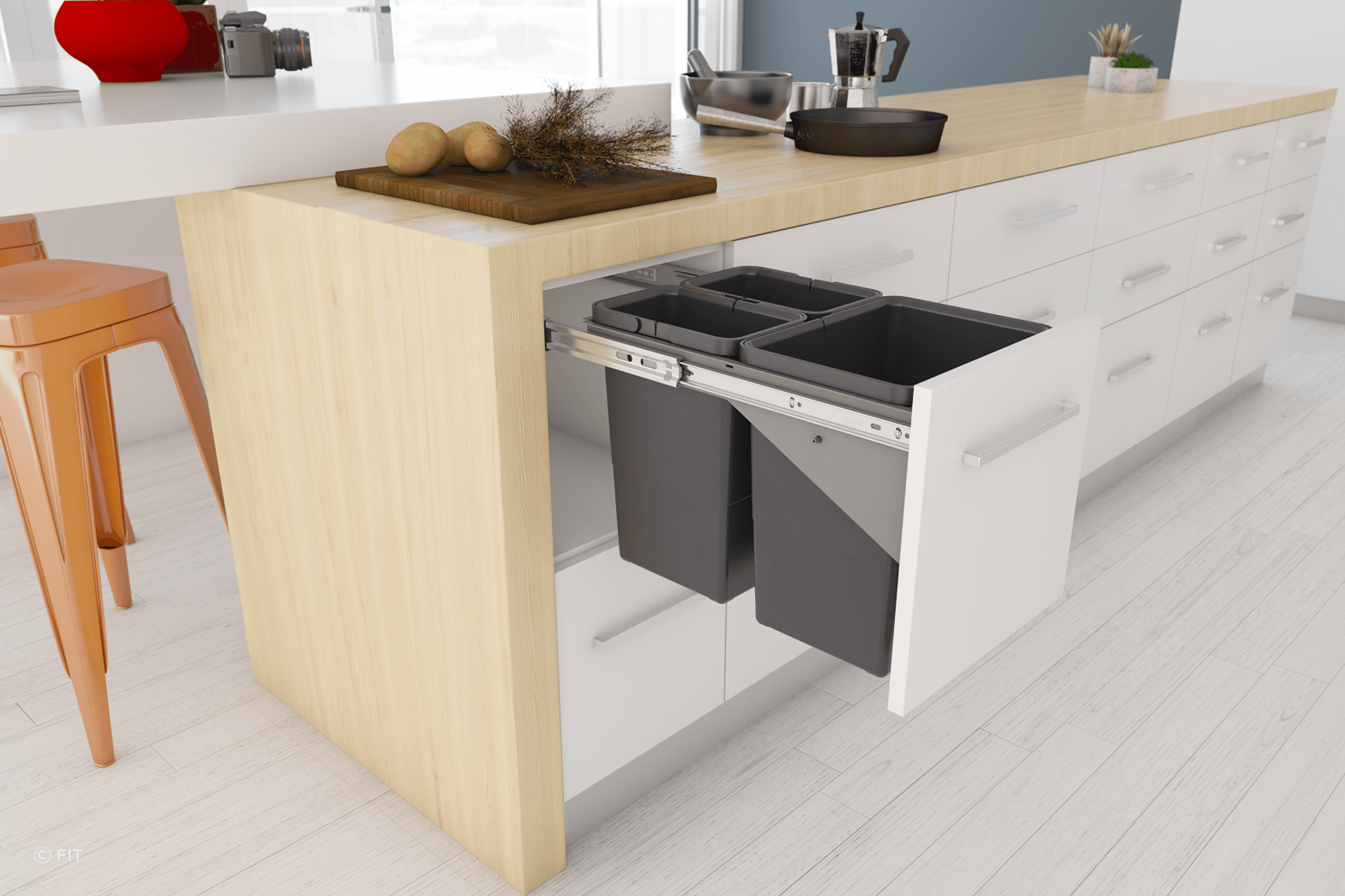 Tanova Simplex Pull Out Kitchen Bins