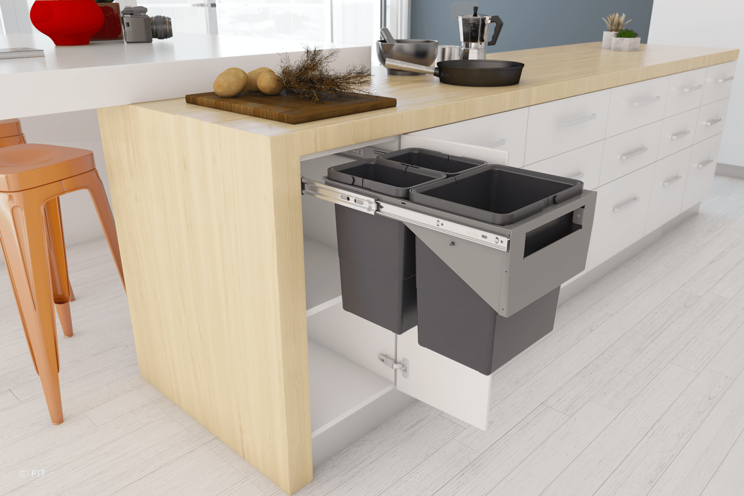 Tanova Simplex Pull Out Kitchen Bins