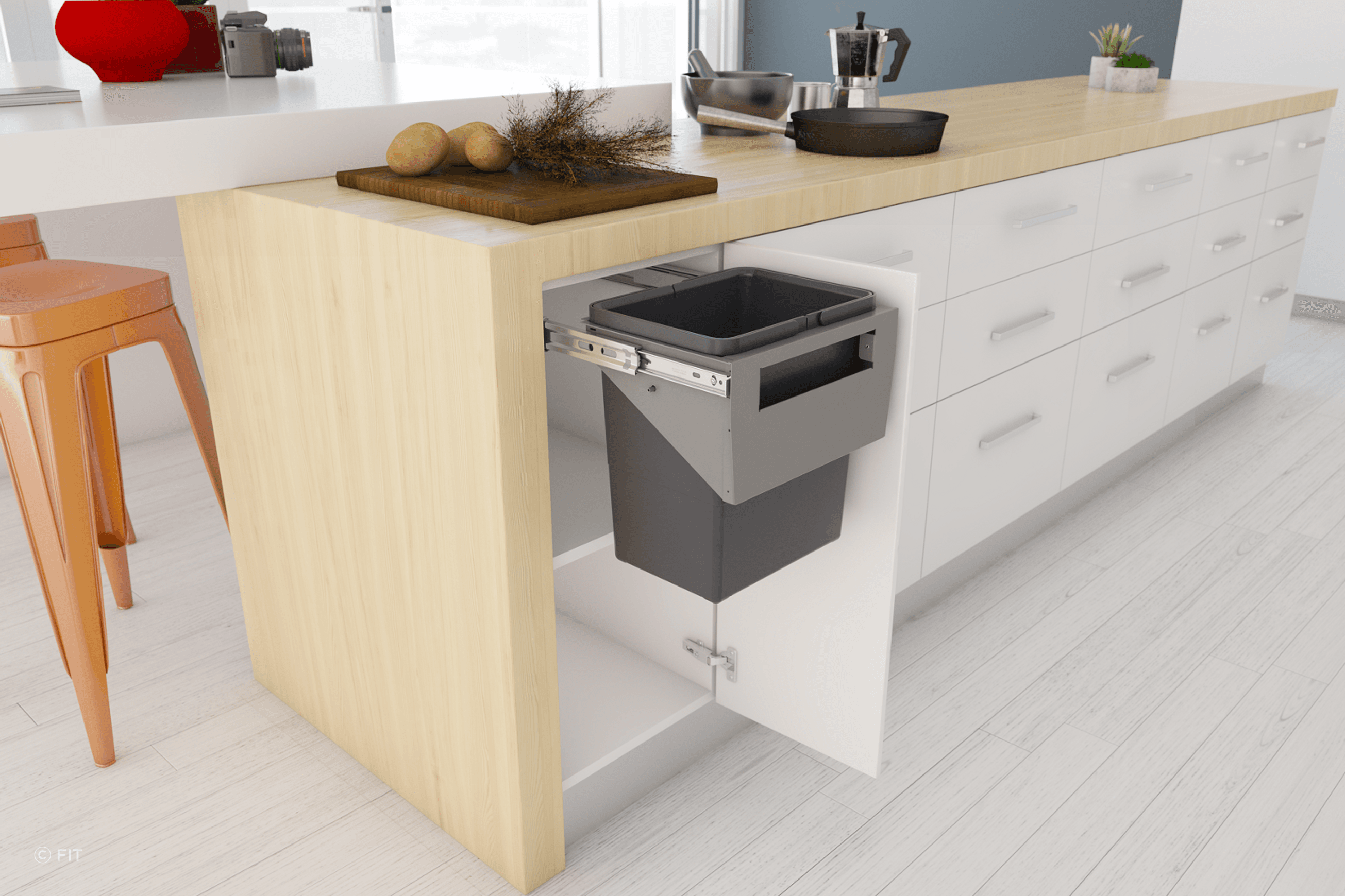 Tanova Simplex Pull Out Kitchen Bins
