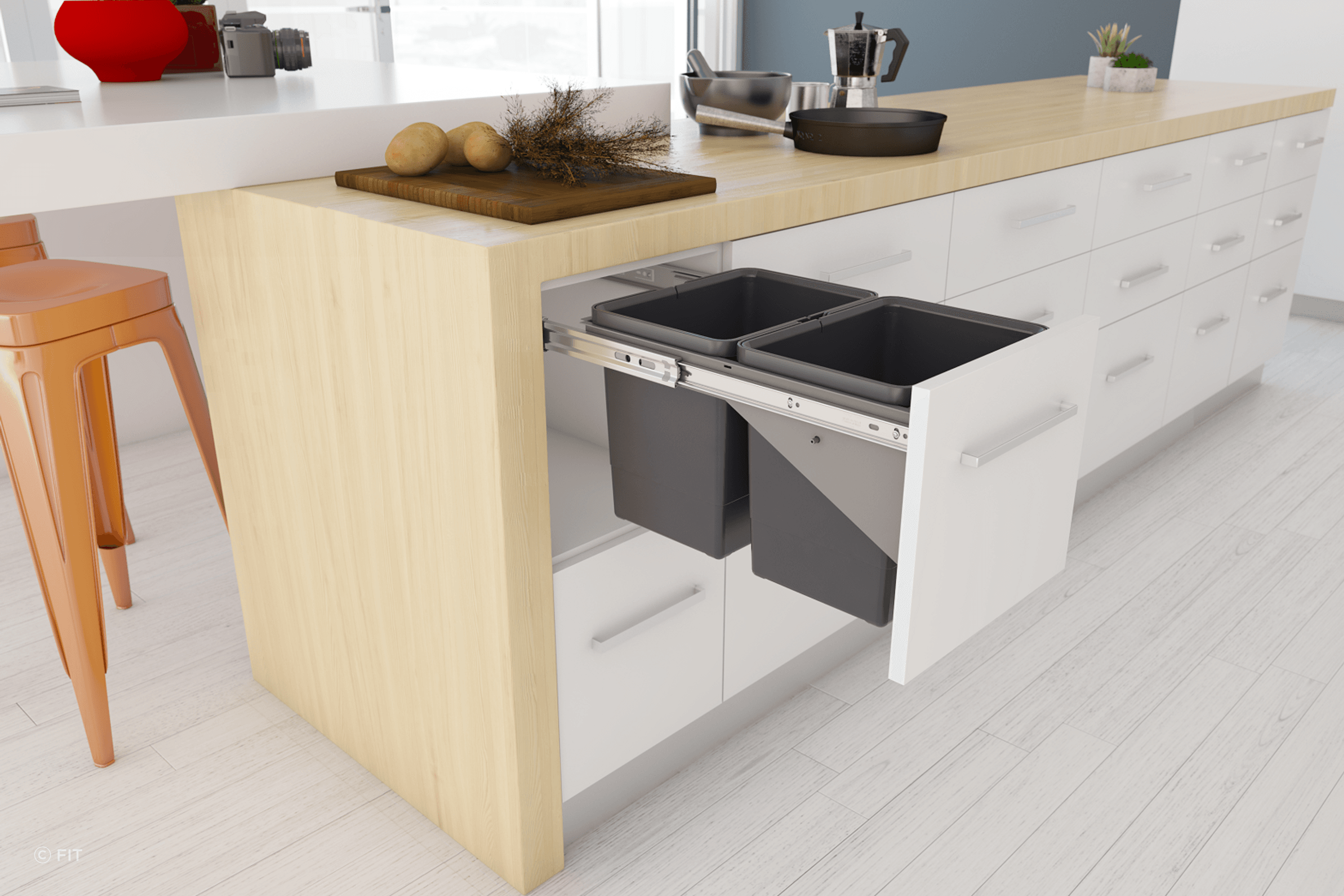 Tanova Simplex Pull Out Kitchen Bins