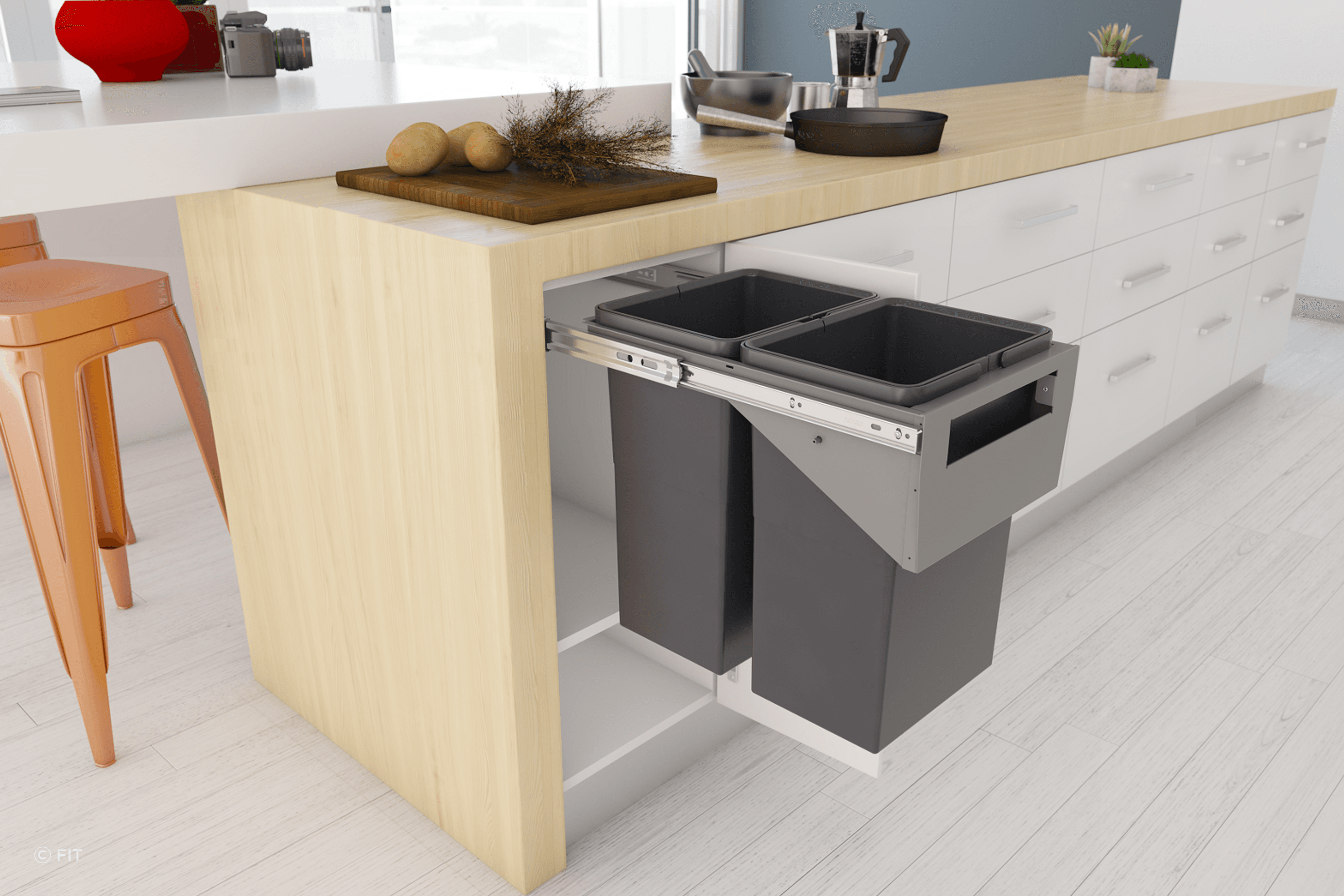 Tanova Simplex Pull Out Kitchen Bins