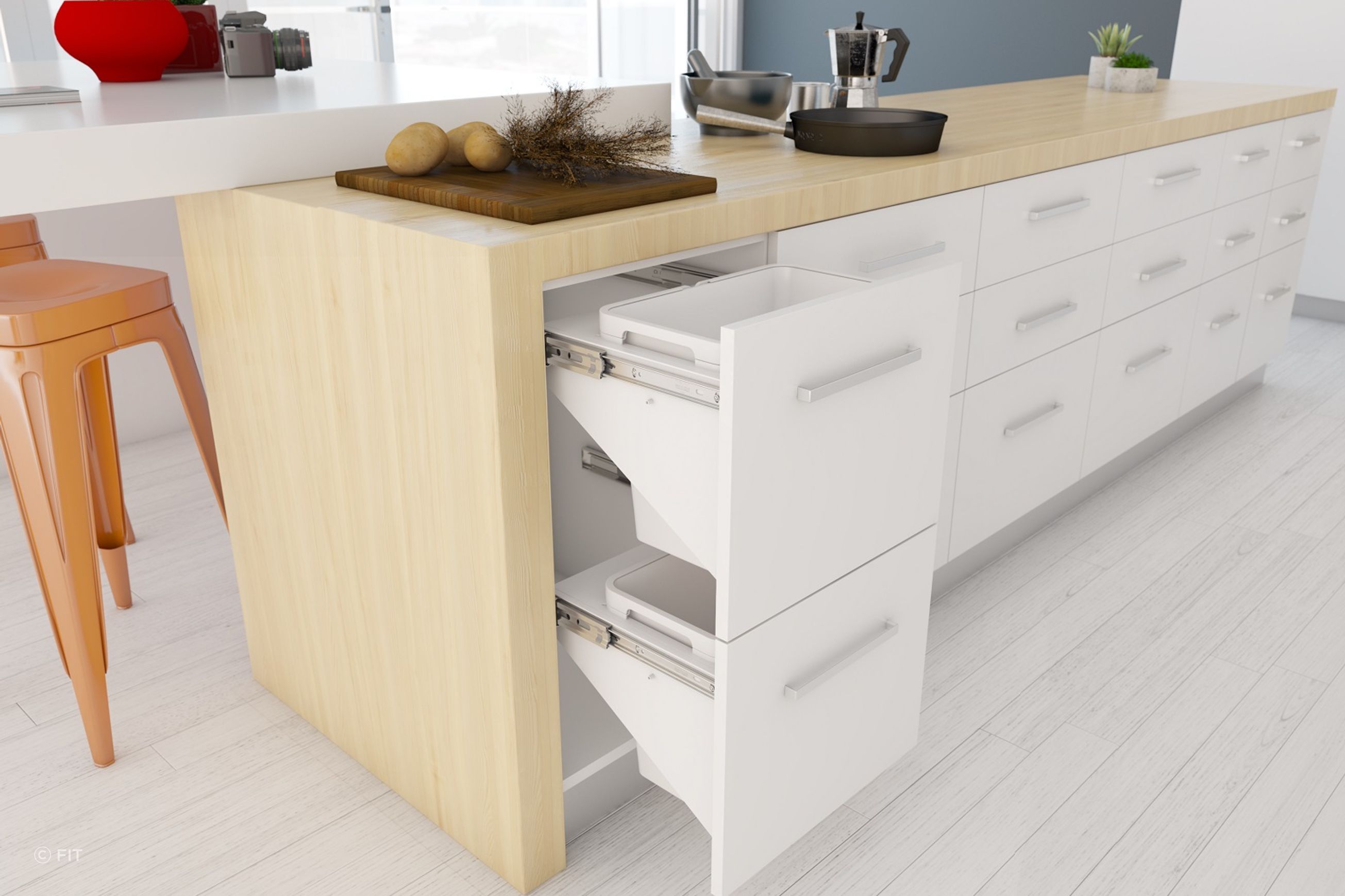 Tanova Simplex Pull Out Kitchen Bins
