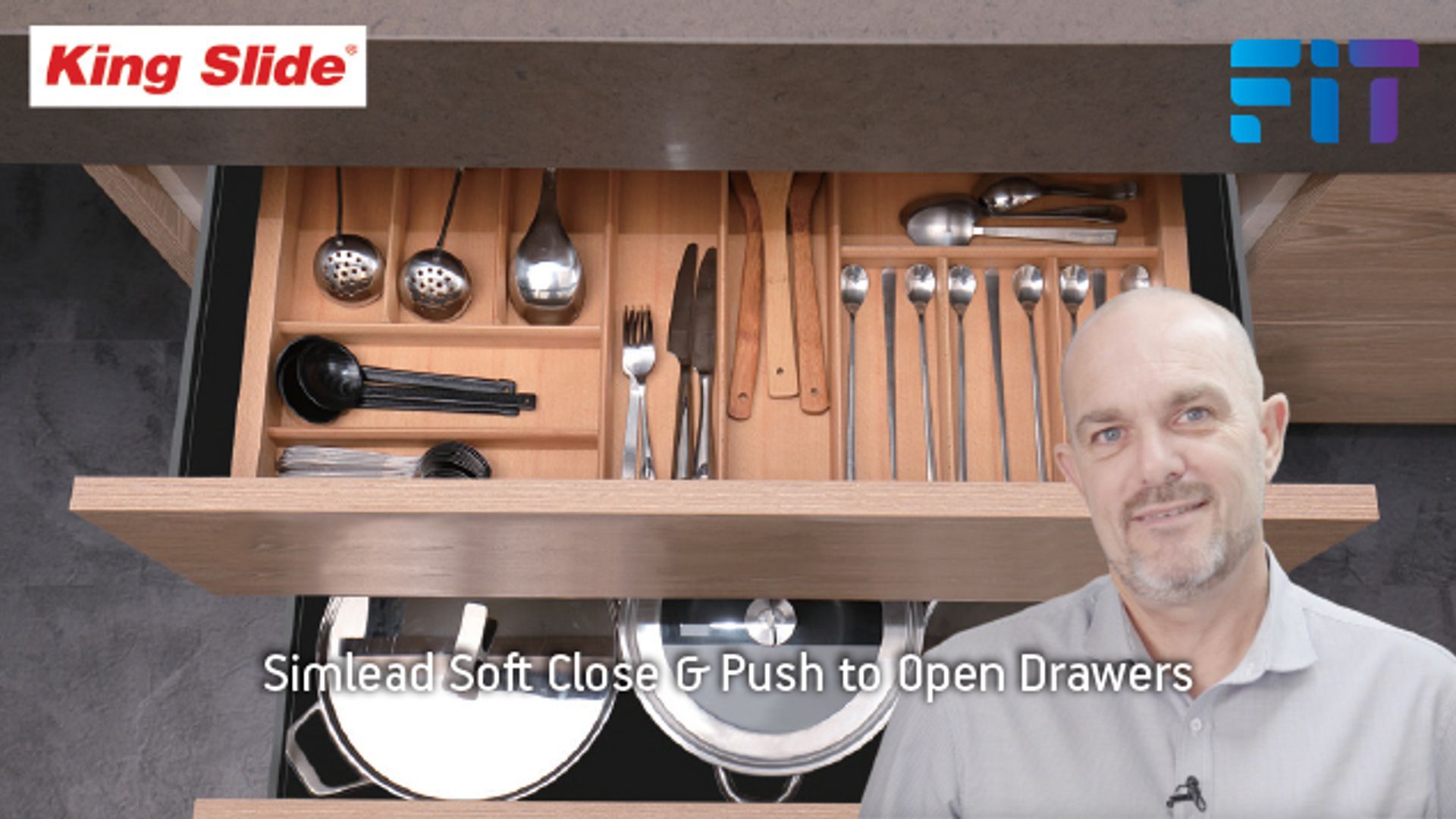 FIT For Purpose Product Video - Simlead Premium Soft Close & Push to Open Drawers With Slim Walls