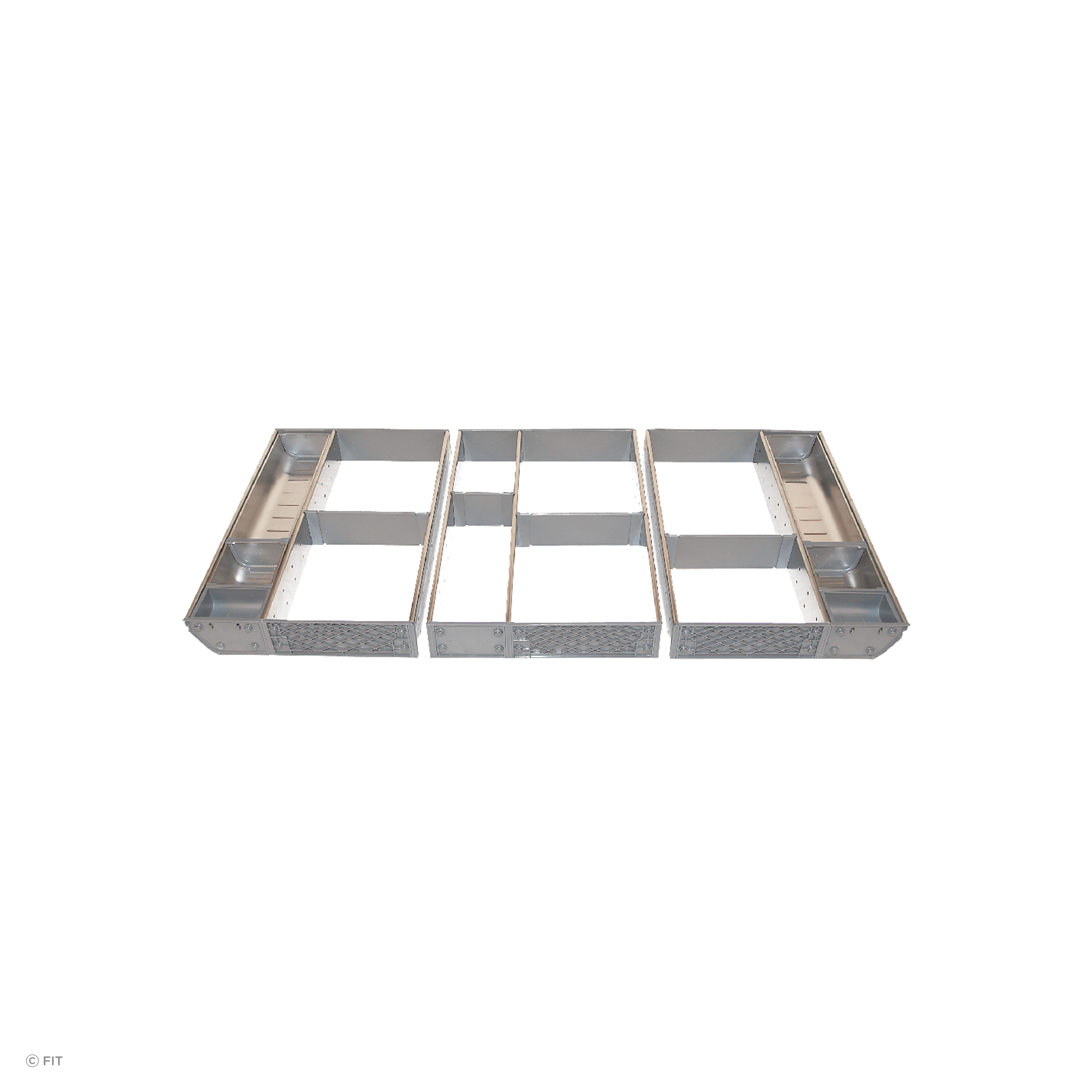 Inoxa Stainless Steel Drawer Organising System
