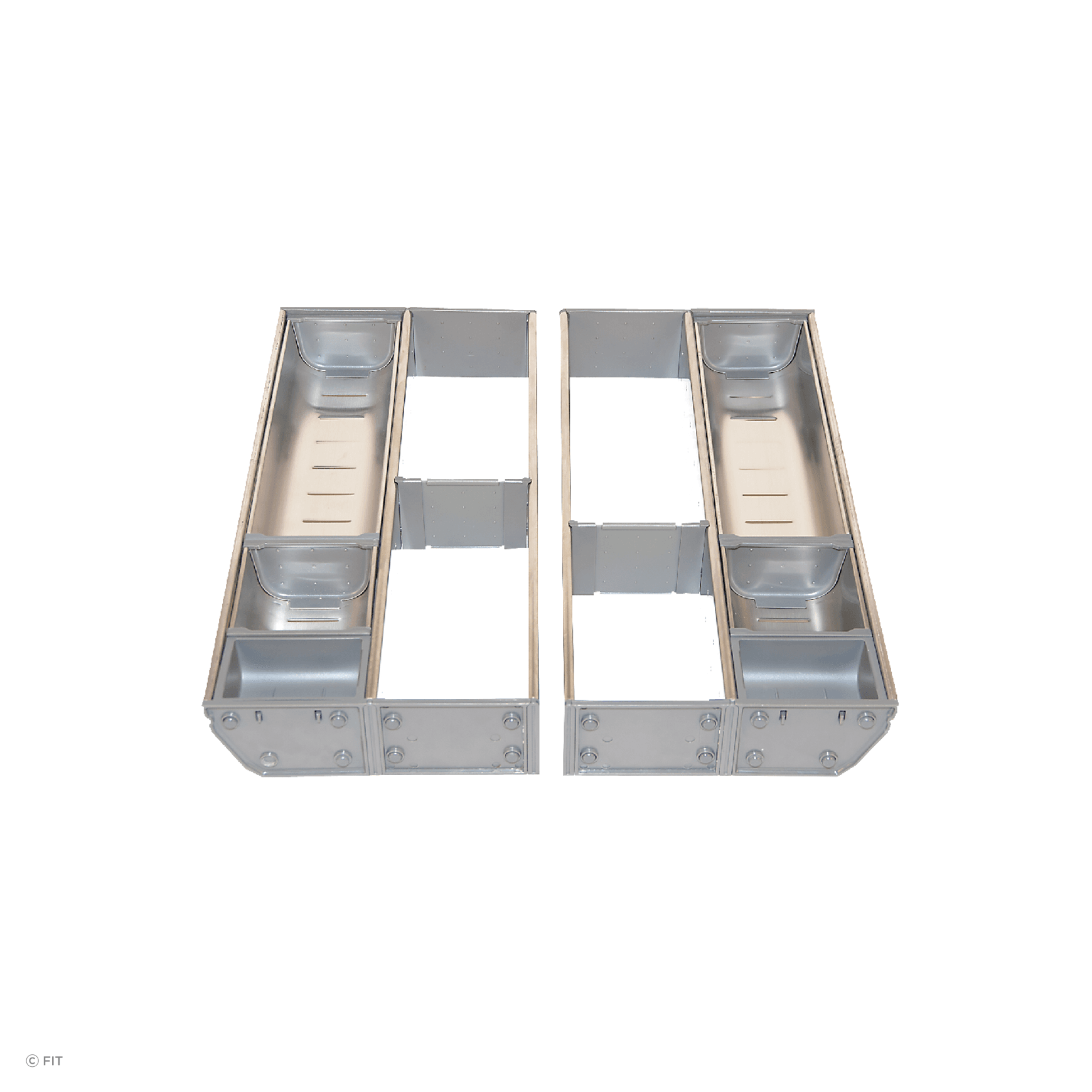 Inoxa Stainless Steel Drawer Organising System