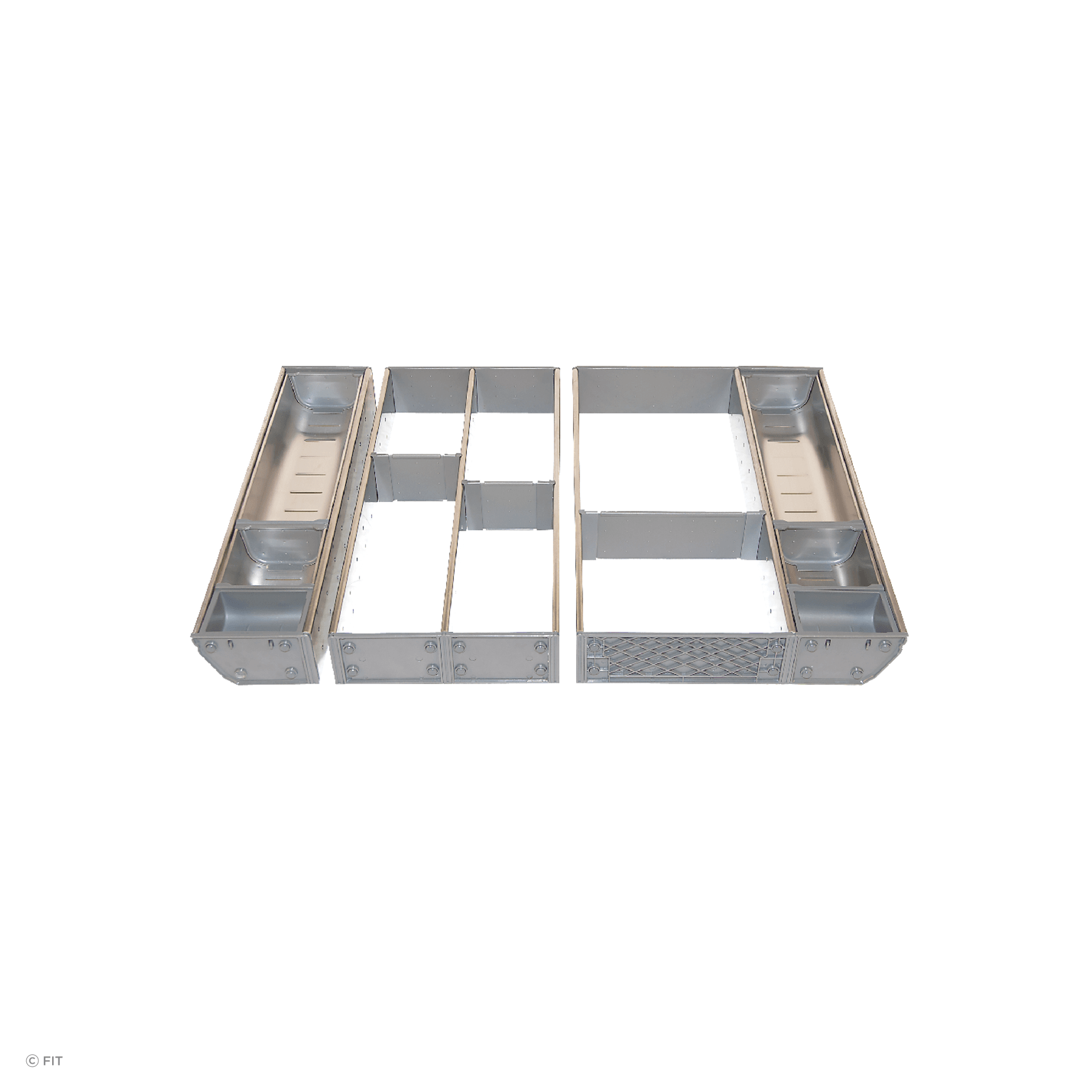 Inoxa Stainless Steel Drawer Organising System