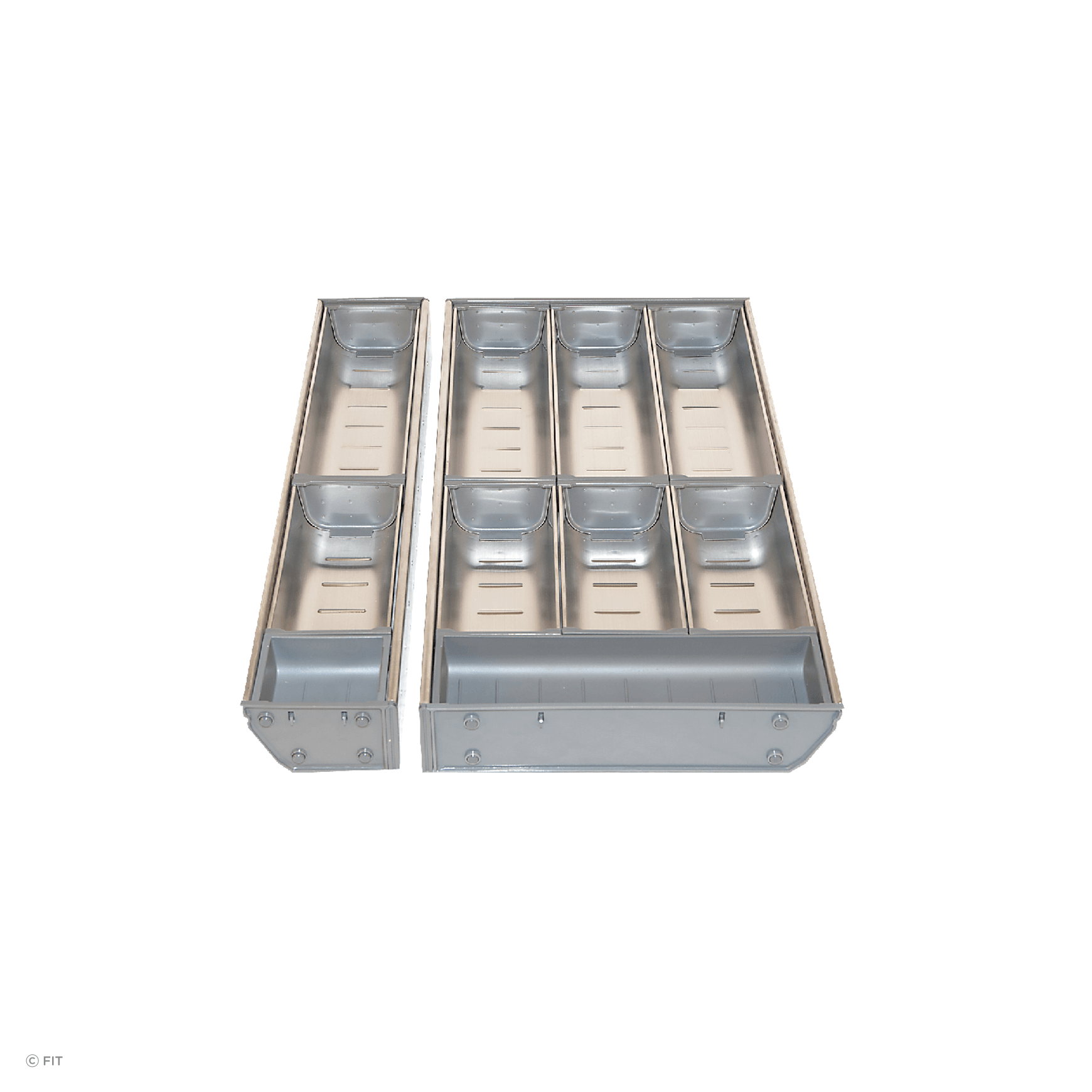 Inoxa Stainless Steel Drawer Organising System