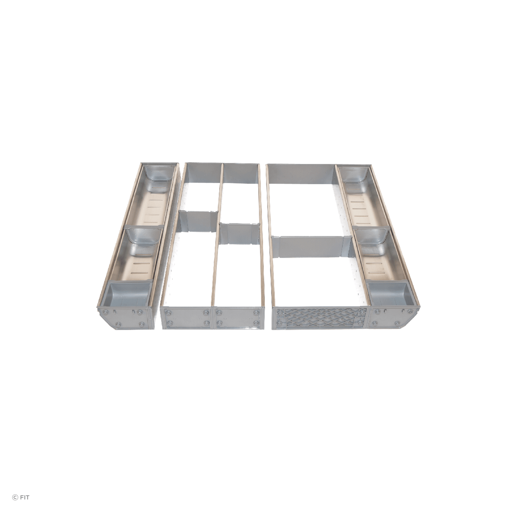 Inoxa Stainless Steel Drawer Organising System